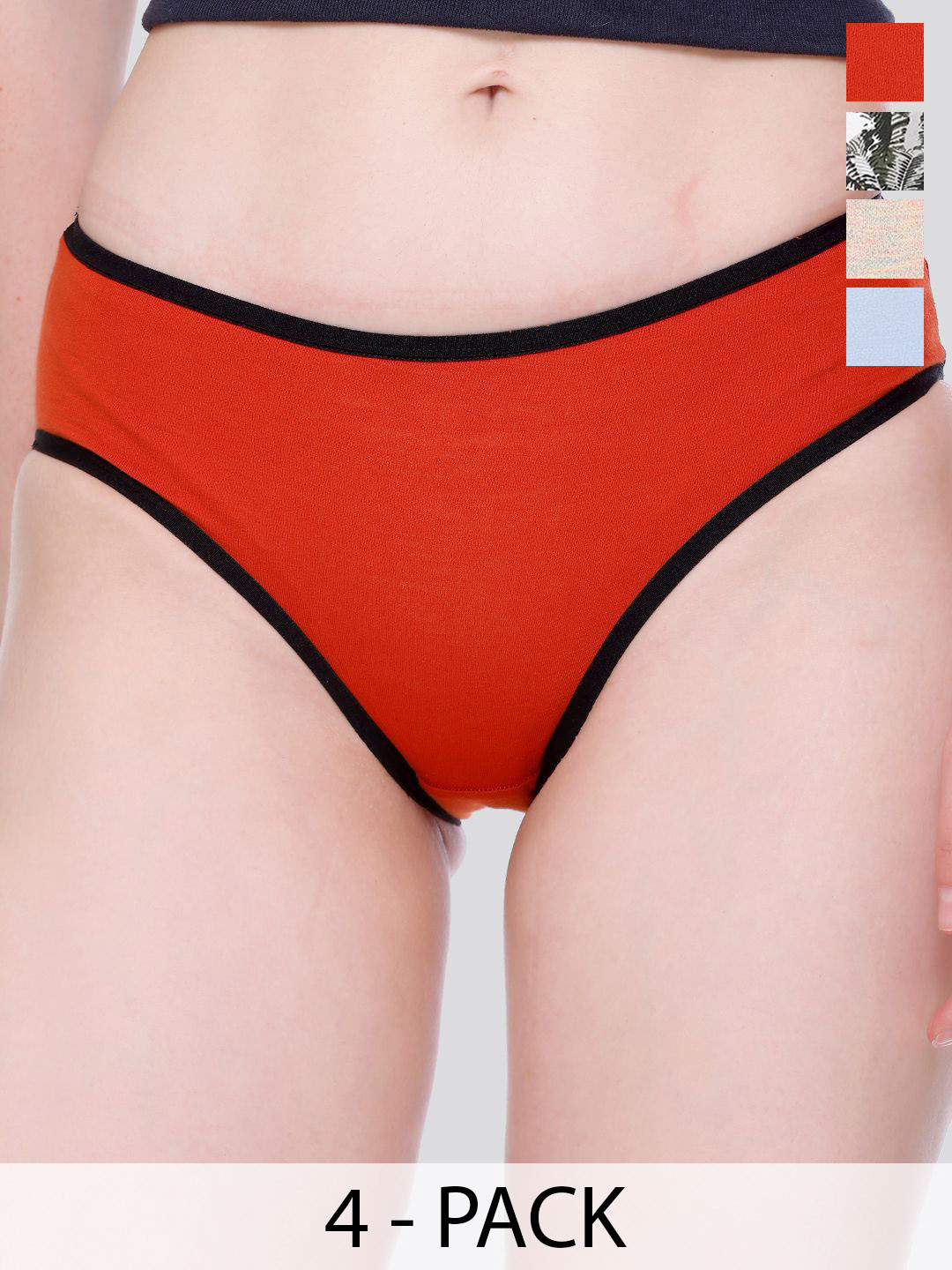 Skidlers 5-Pc Printed Super Combed Cotton Hipster Briefs 5BRIEF-20-RD-20-SY-20-RST-46-CRM-