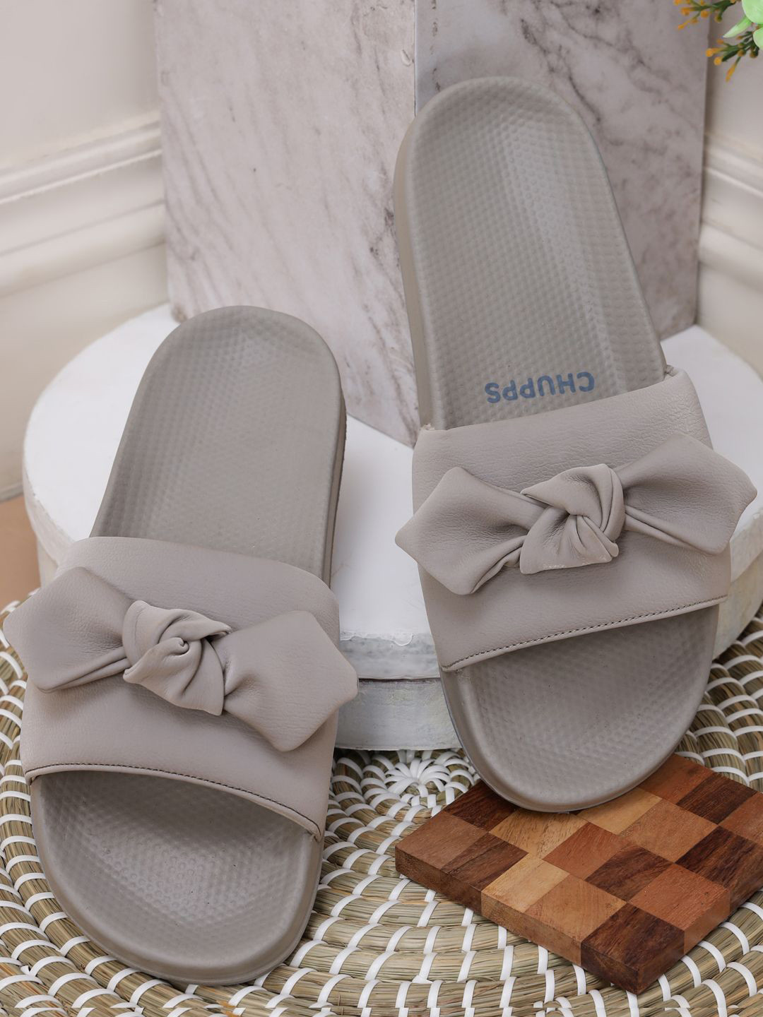 CHUPPS Women Loop Grey Casual Slider
