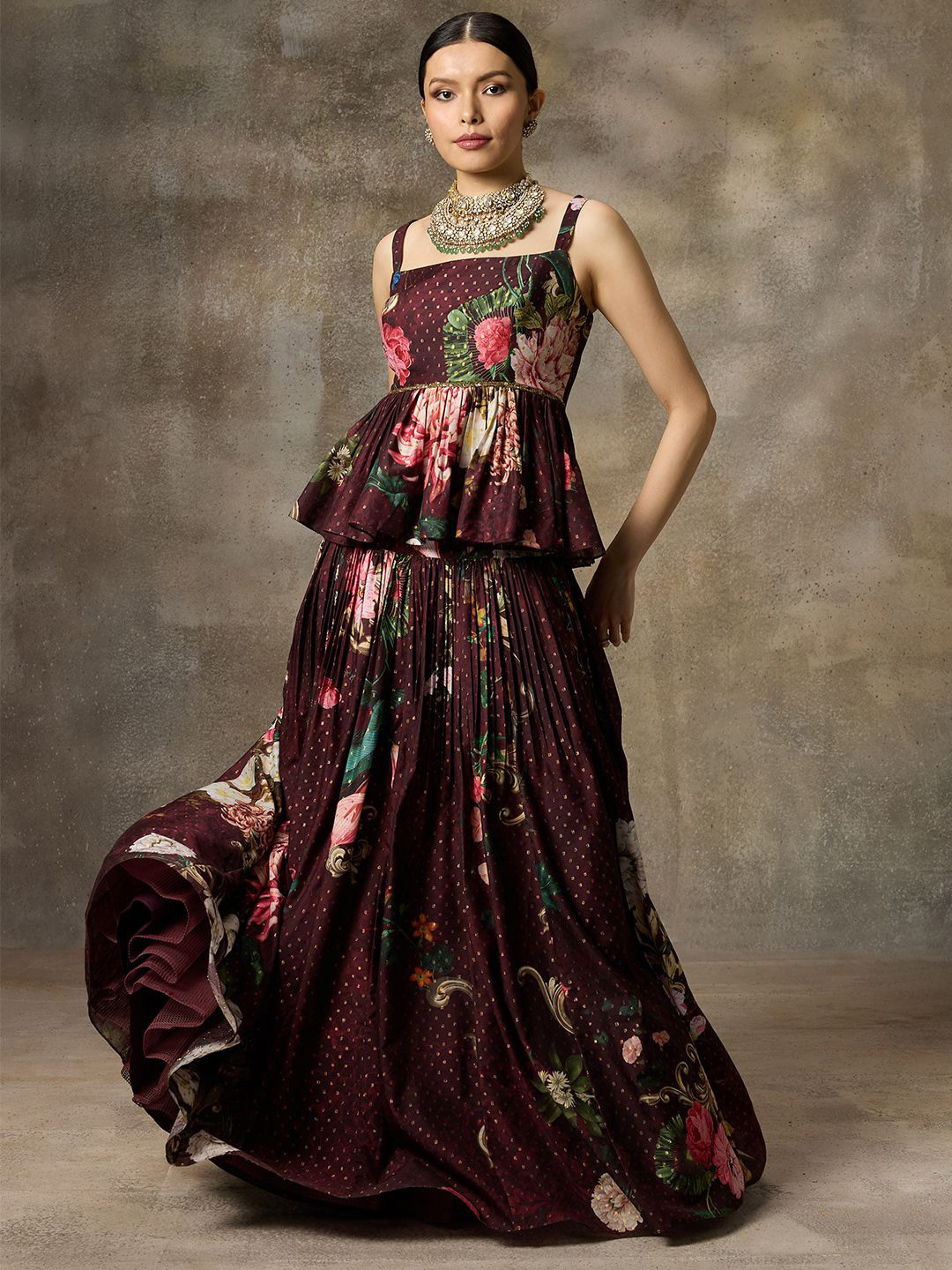 Rivaar By Rocky Star Printed Ready to Wear Lehenga &