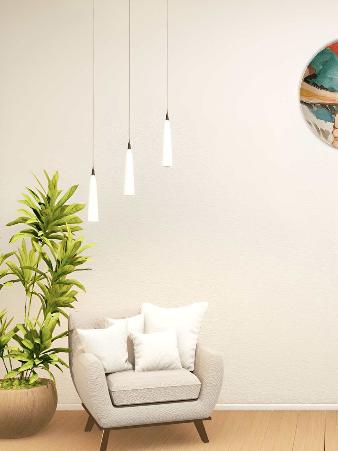 THE QUIRKY HOME Mother Love Crafted Ceramics Matte Hanging Hall Wall Plates-10In