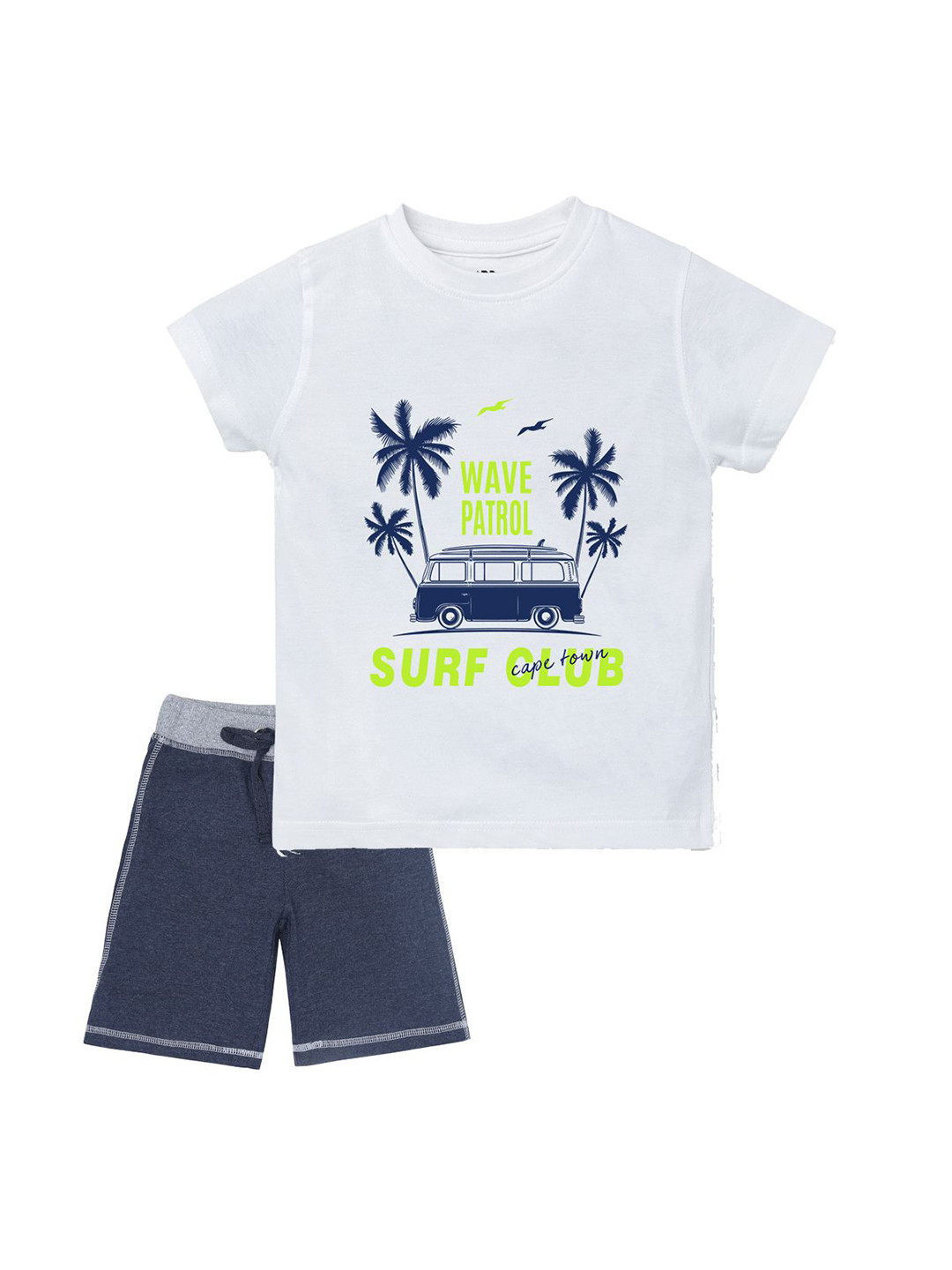 ETCHED DESIGN Boys Printed T-shirt with Shorts