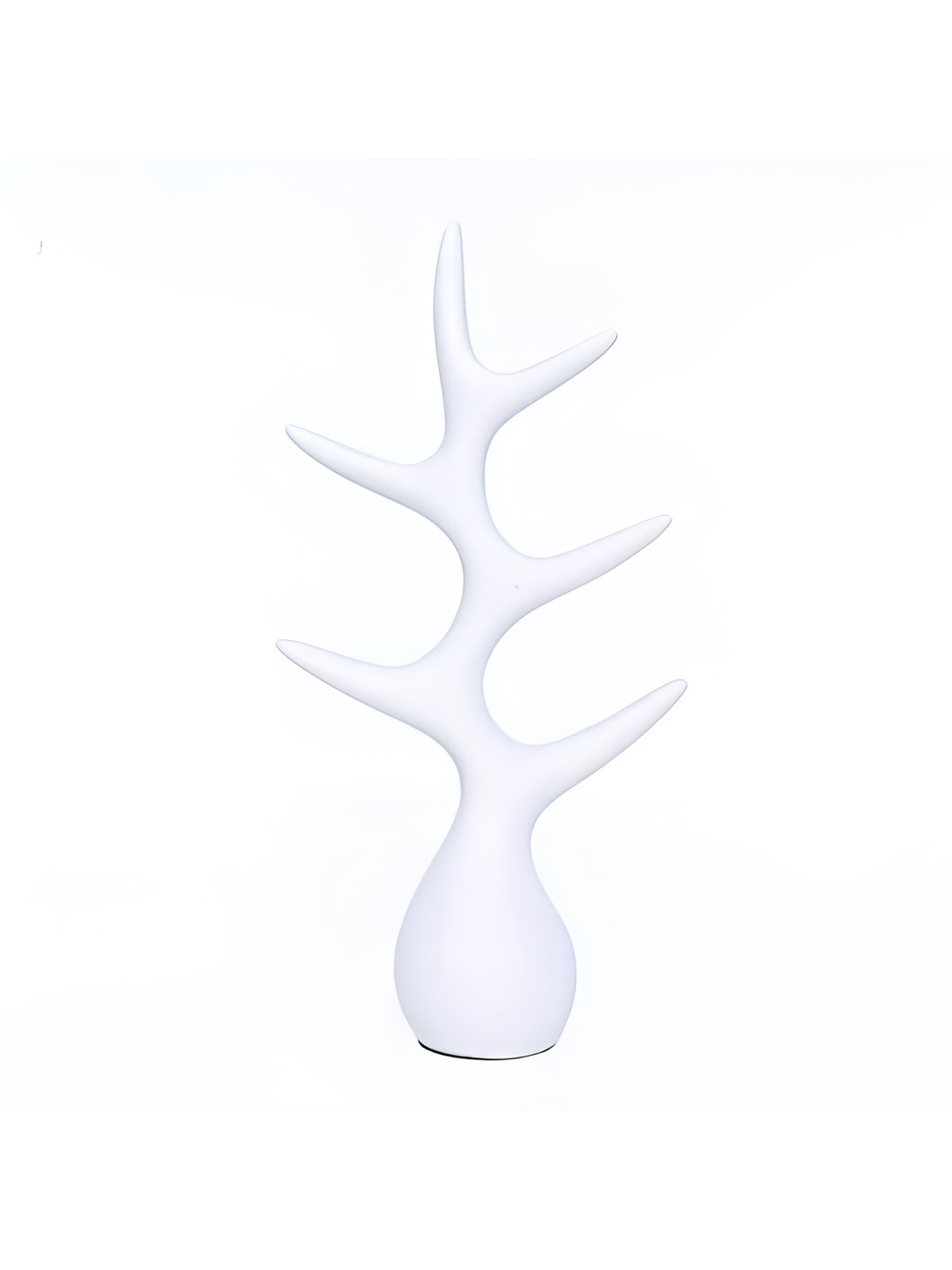 Cortina White Ceramic Natural Living Room Small Showpiece - 9.8 Inches