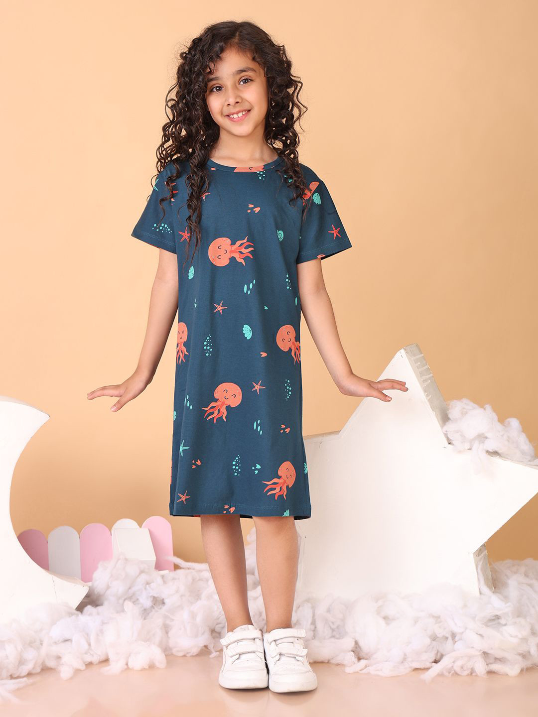 Bloem Print A-Line Dress