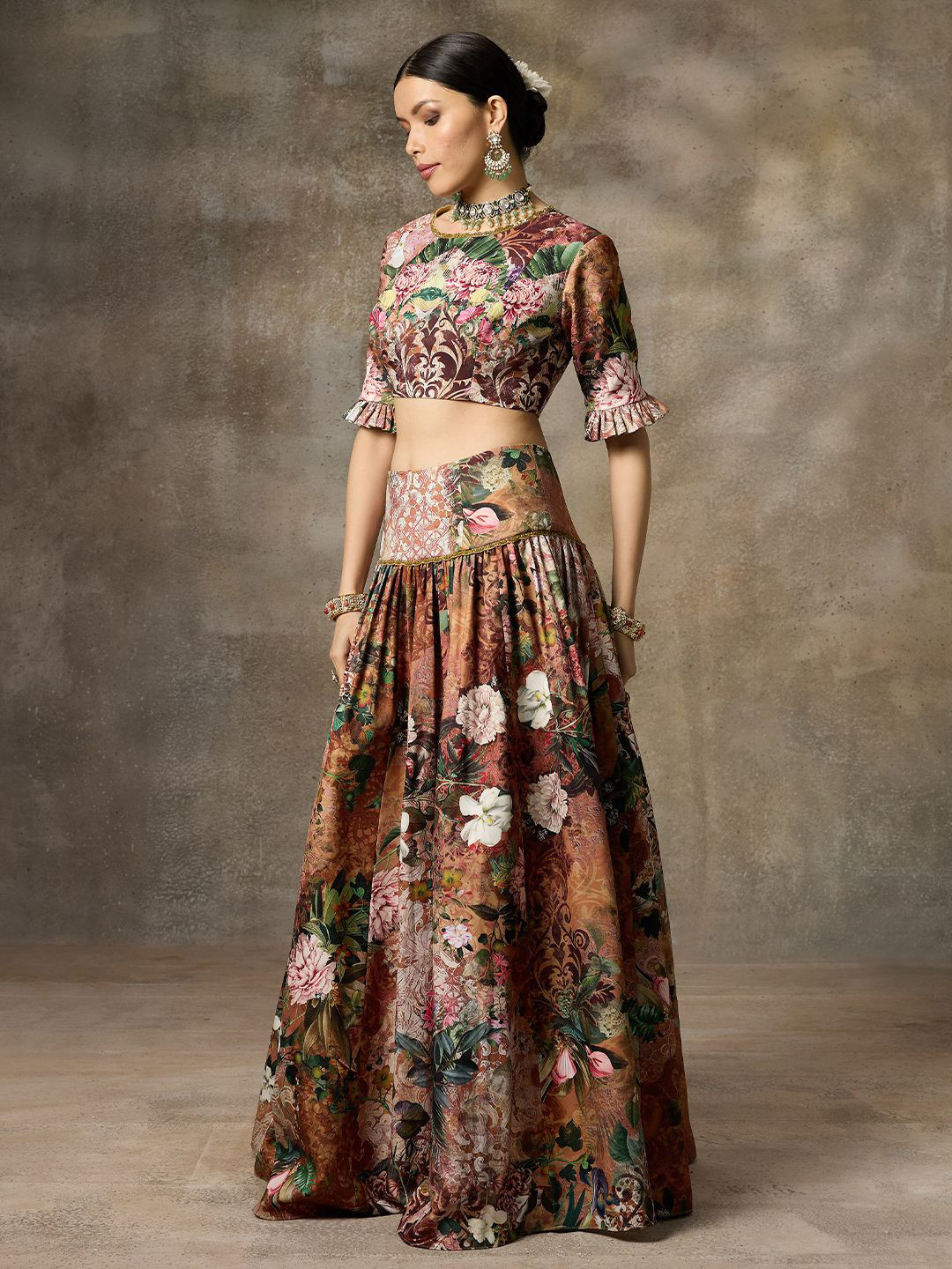 Rivaar By Rocky Star Printed Ready to Wear Lehenga &