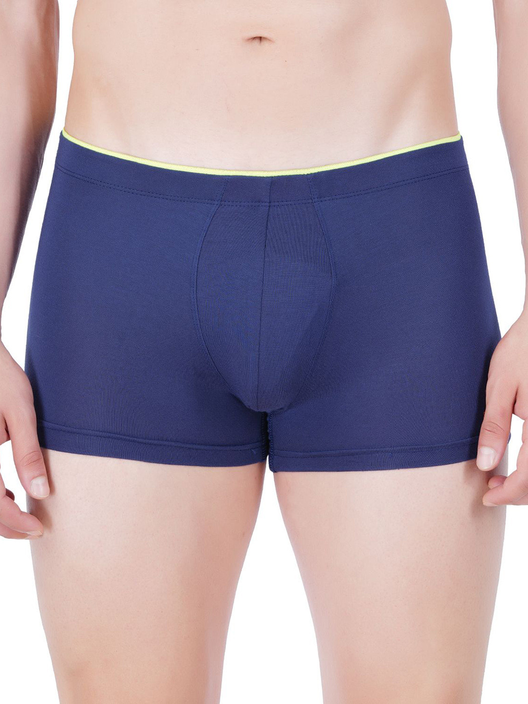 SKINOUS Men Mid-Rise Lightweight Short Trunk SK 4006_NVY_S