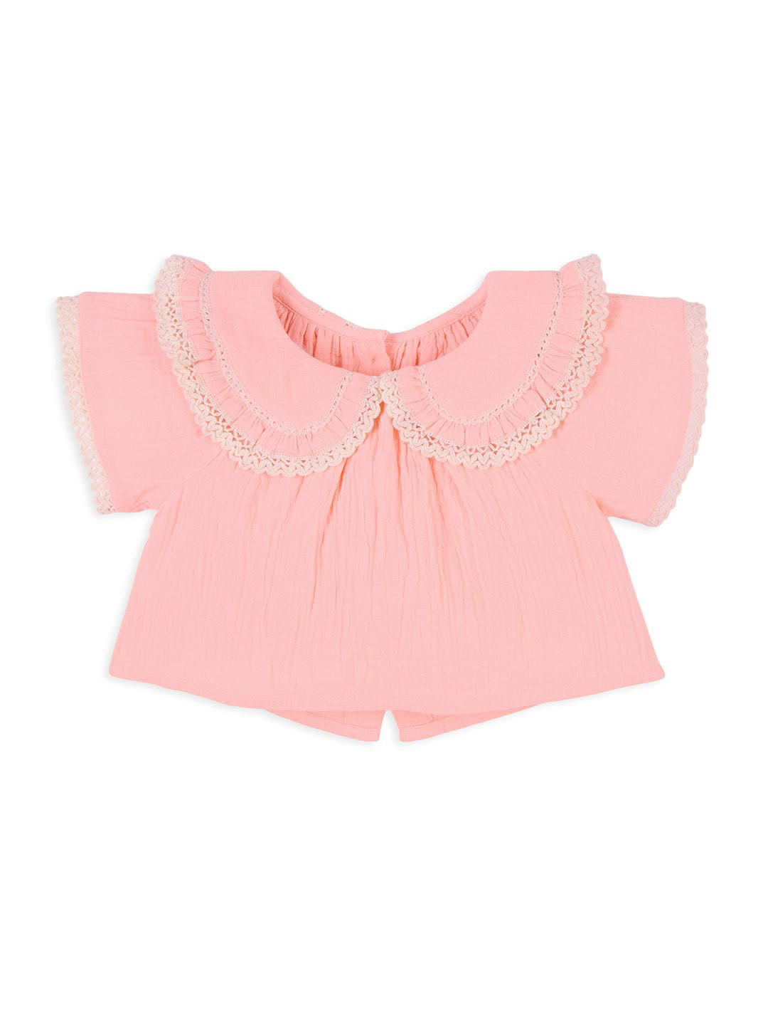 My Milestones Peter Pan Collar Cotton Top