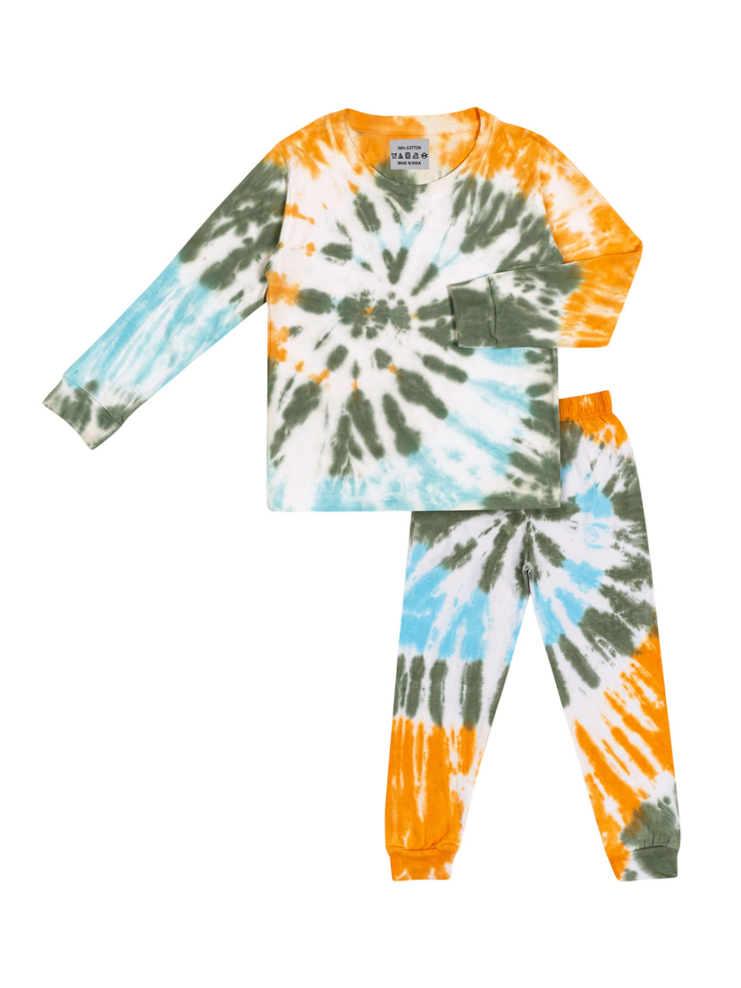 UNICORNS Kids Printed Round Neck T-shirt & Pyjamas Nightsuits