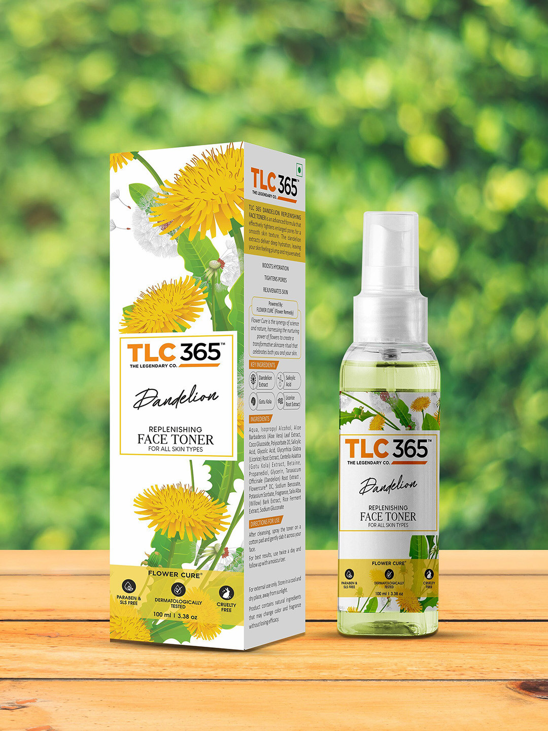 TLC 365 Dandelion Replenishing Face Toner - 100 ml
