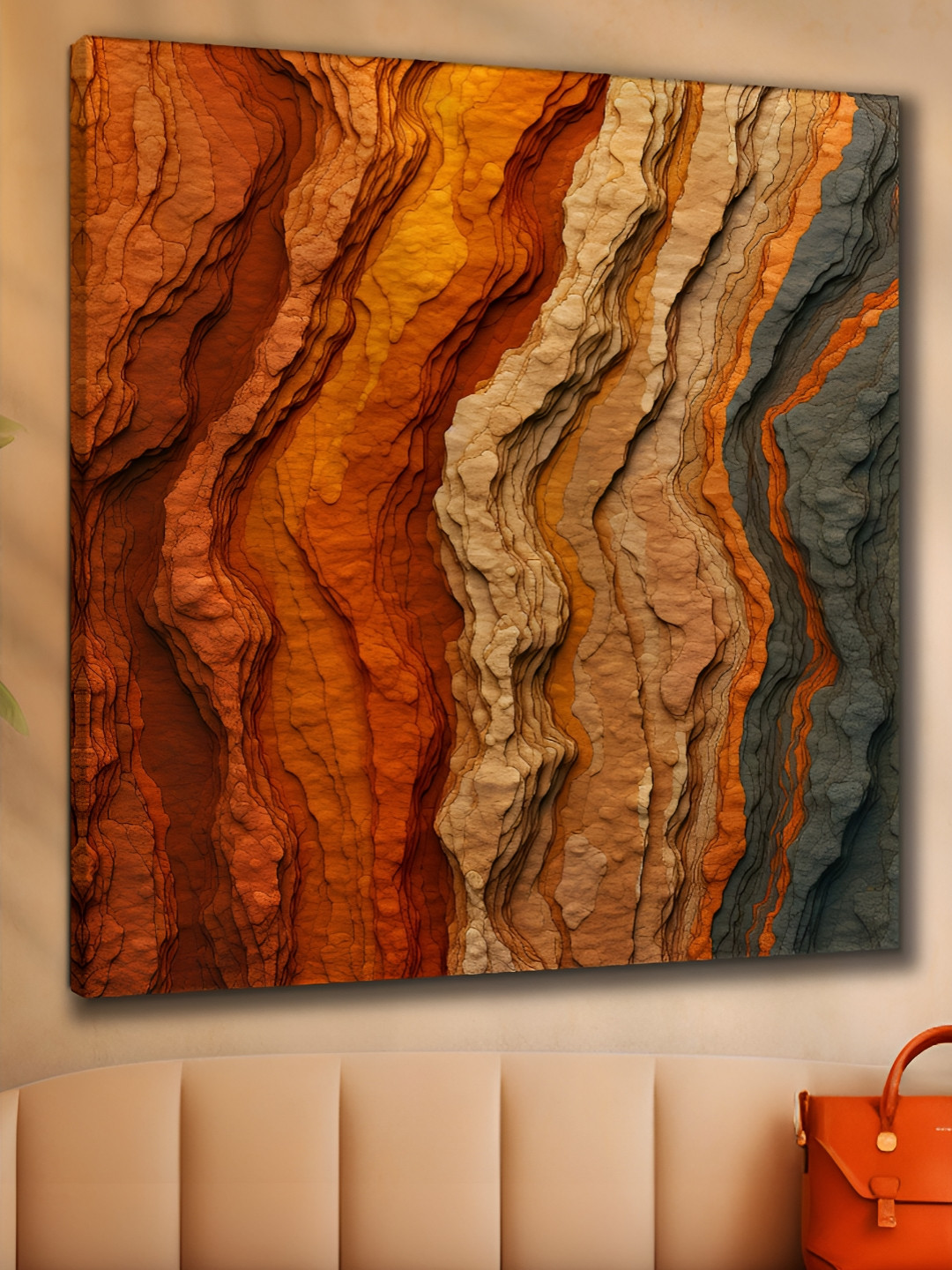 Myntra Elegant Homes Abstract Art Canvas Wall Square Paintings Wall Art -20 x 20 In