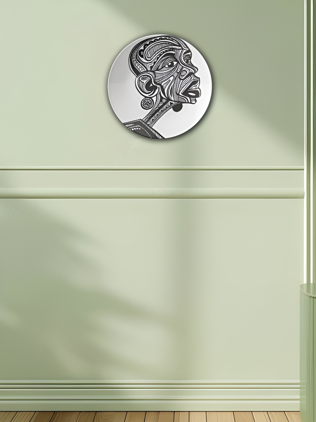 THE QUIRKY HOME A Cultural Icon Crafted Ceramics Glossy Hanging Hall Wall Plates-8In