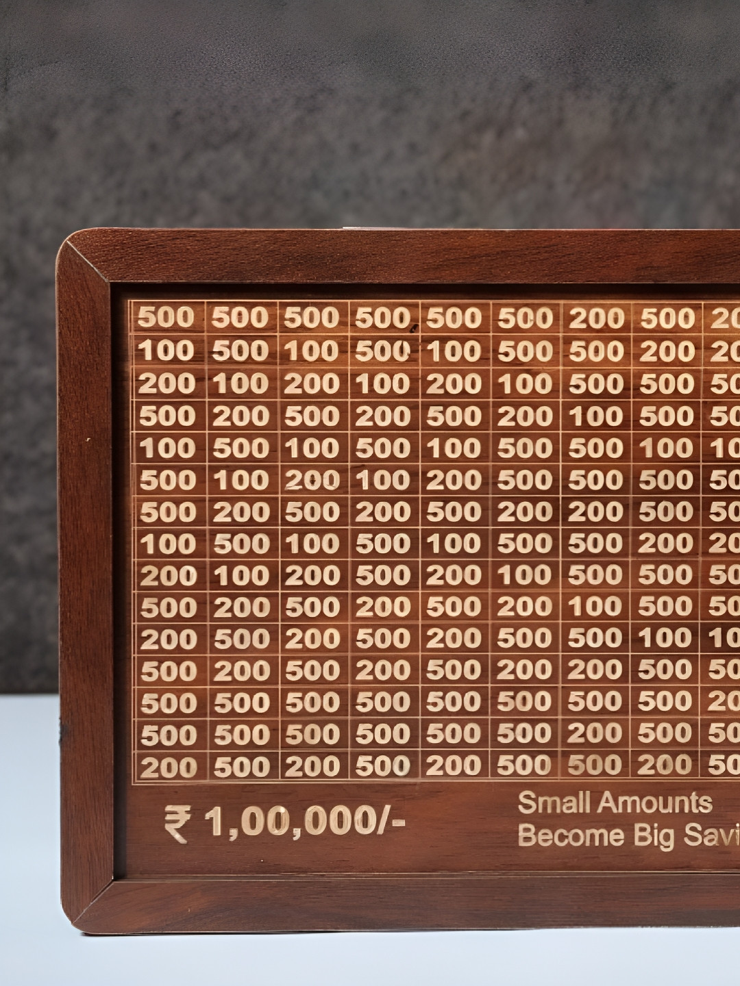 DALUCI Money Saving Box Brown Wood Natural Bedroom Tiny Showpiece - 5.9 Inches