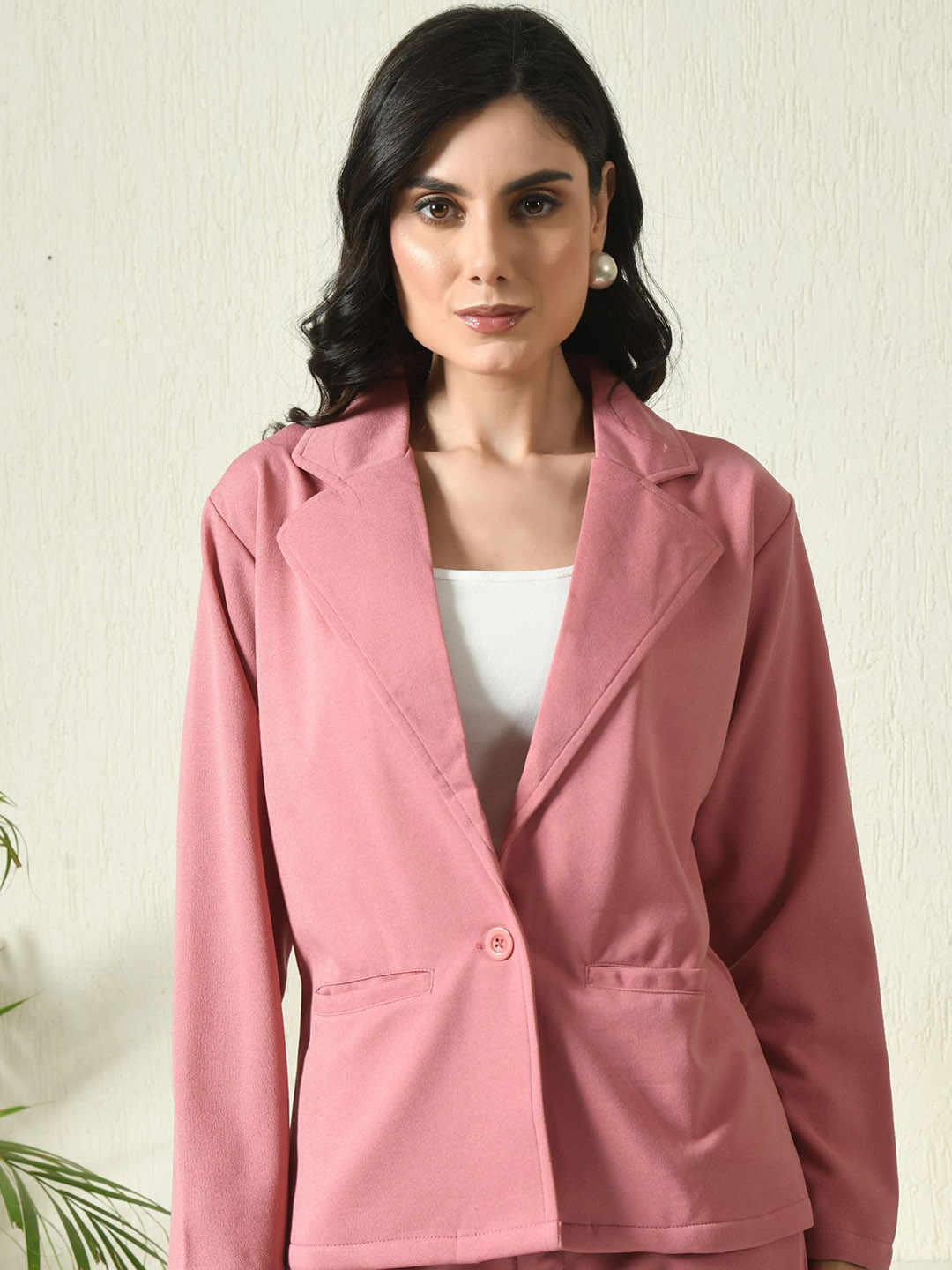 TJ FASHION Single Breasted Blazer