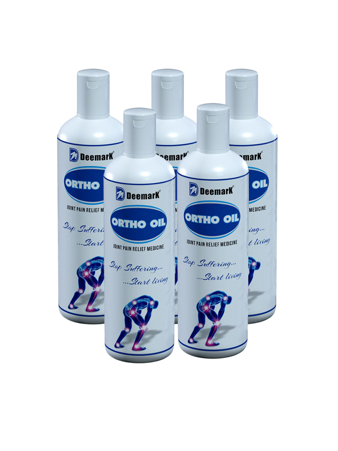 DEEMARK Set Of 5 Joint Pain Relief Ortho Oil - 100 ml Each