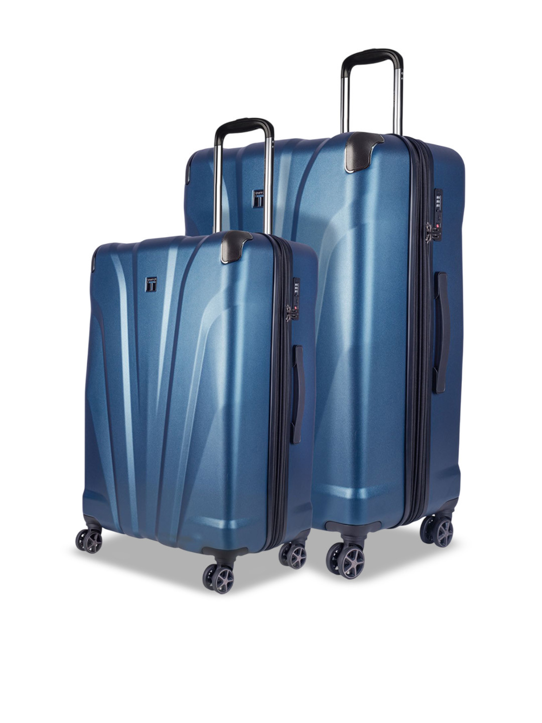 Timus Hard Luggage Pack Of 2 Hard Sided Trolley Suitcase
