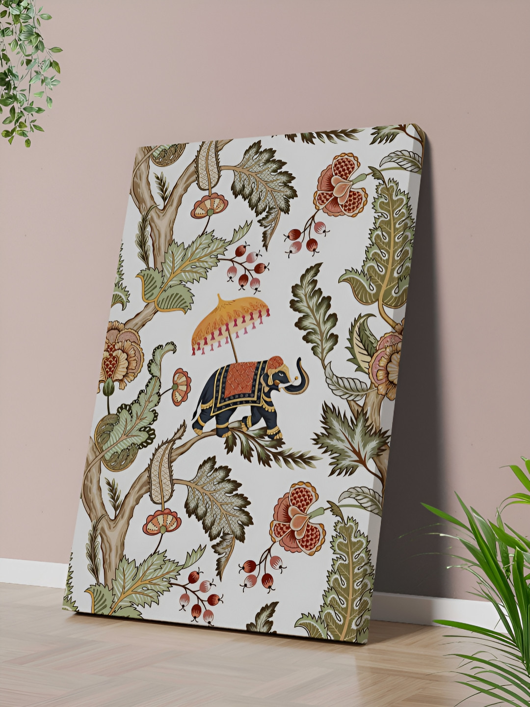 SAF Canvas Wall Rectangle Paintings Wall Art Botanical Elephant
