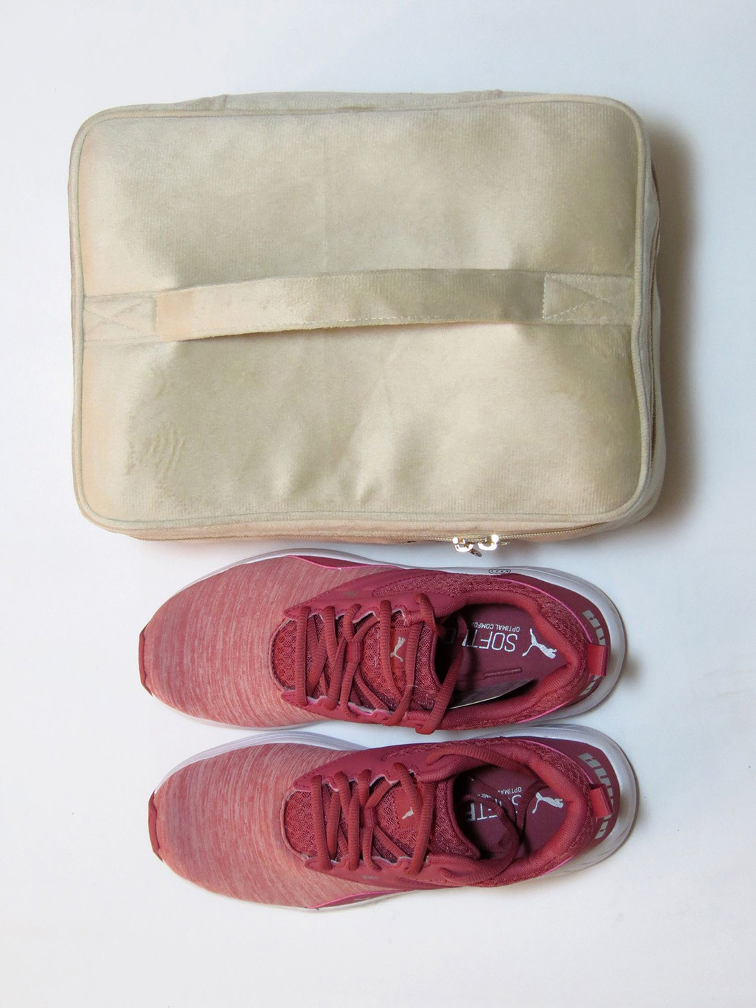 Mid July Home Women Off-White Shoe Bag Travel Storage Organizer