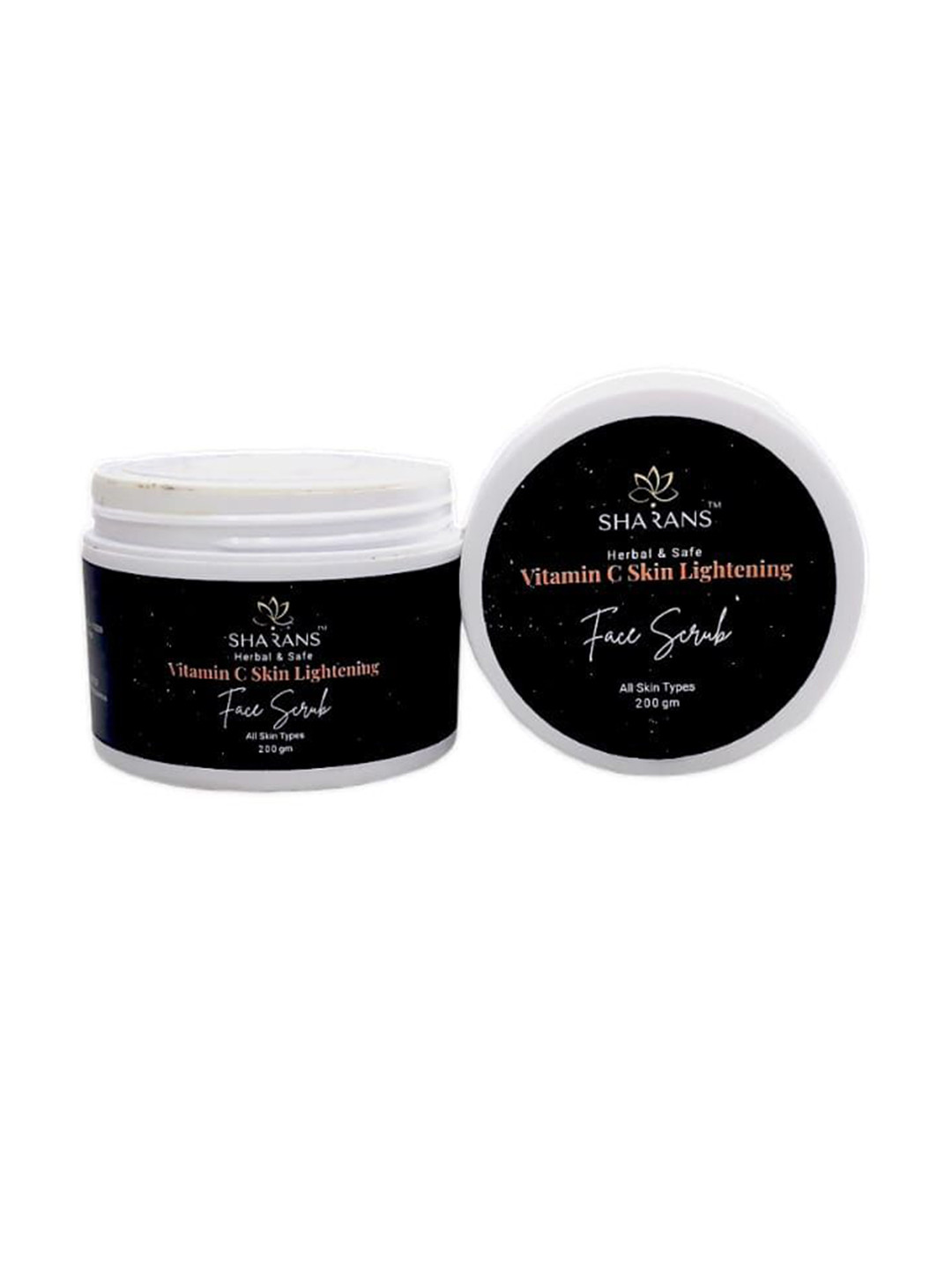 Sharans Herbal & Safe Vitamin C Smooth Texture Skin Lightening Scrub - 200 g