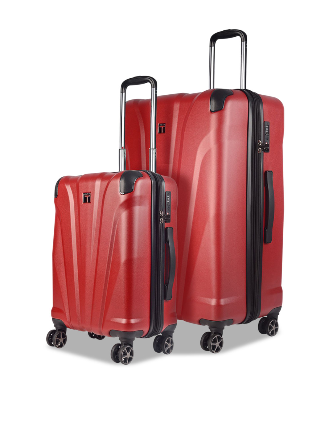 Timus Set Of 2 Leolite Hard Sided Trolley Suitcase