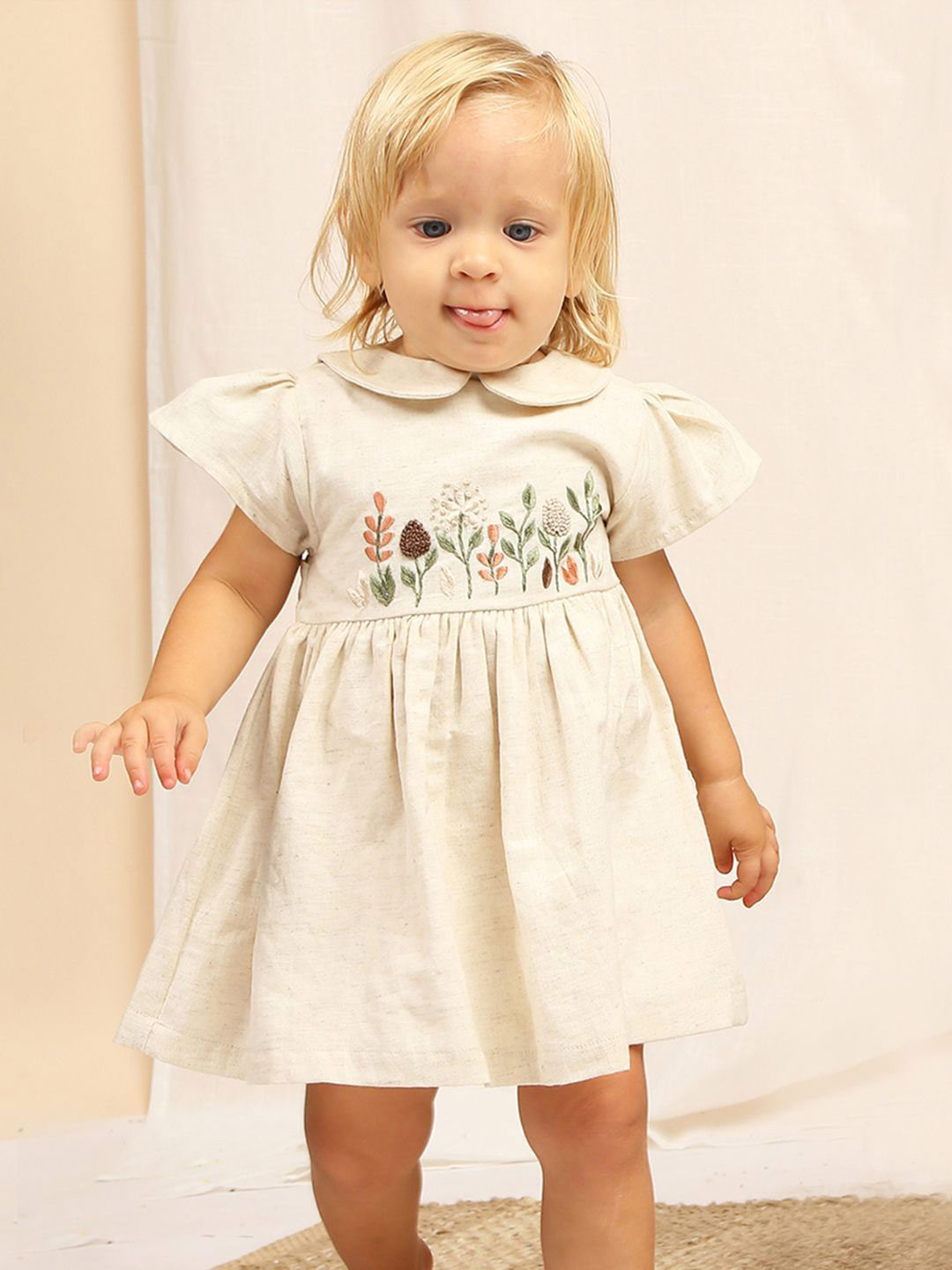 My Milestones Embroidered A-Line Dress