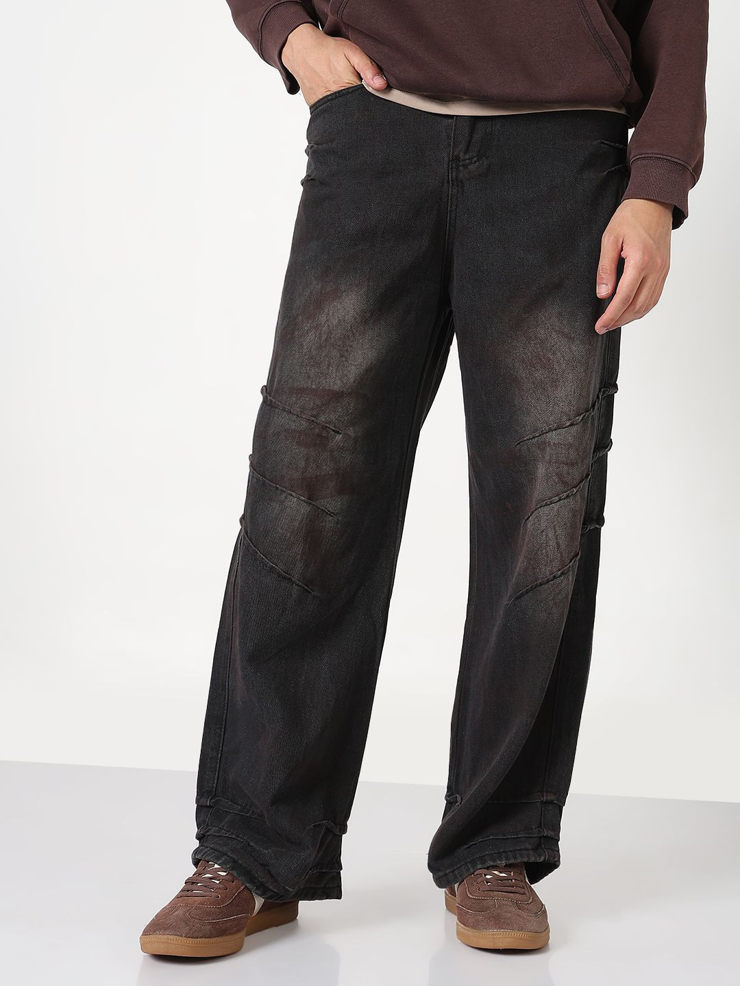 SHOWOFF Men Comfort Low-Rise Light Fade Acid Wash Jeans