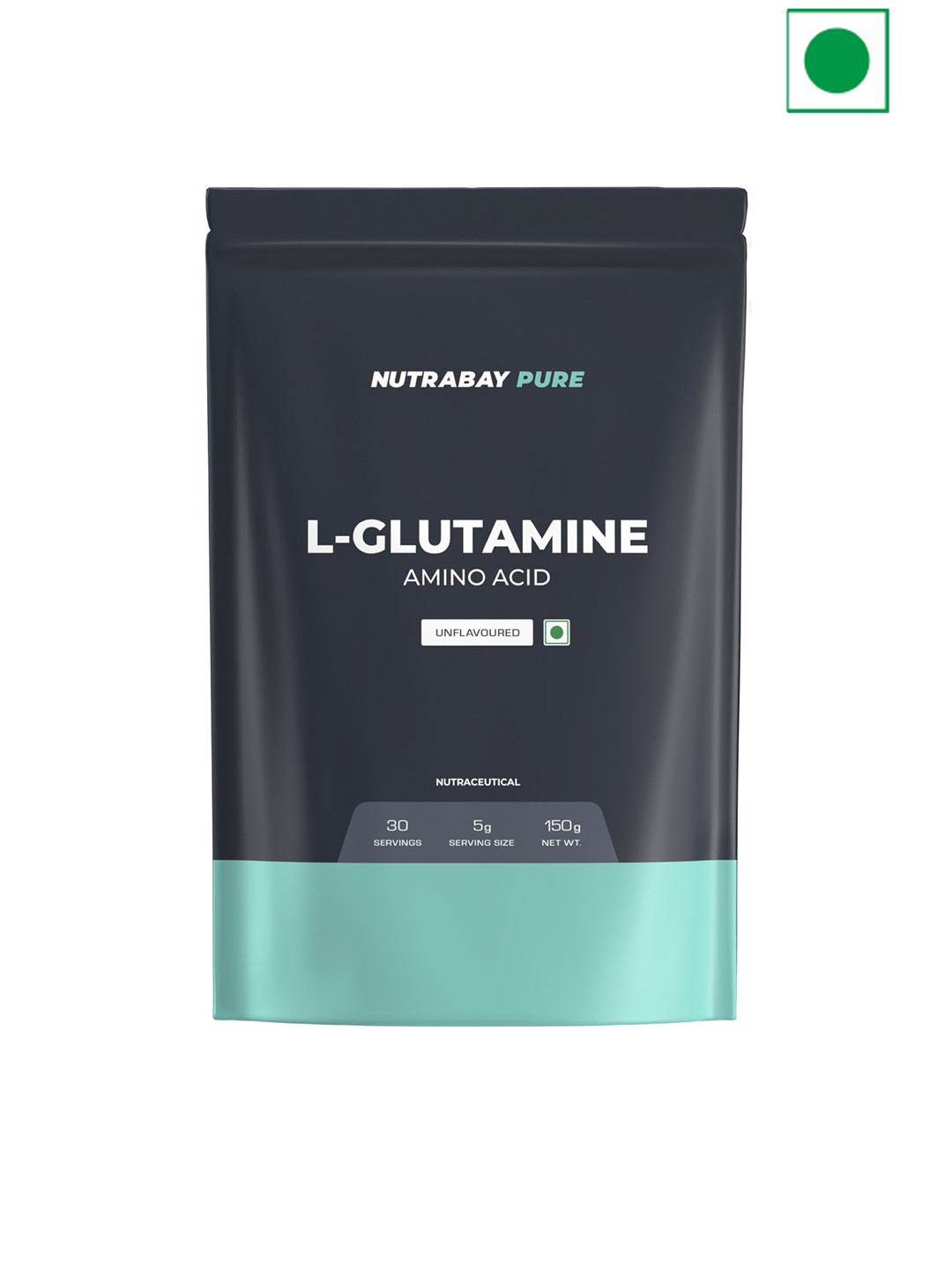 Nutrabay L-Glutamine Powder For Muscle Growth & Recovery - 150 g