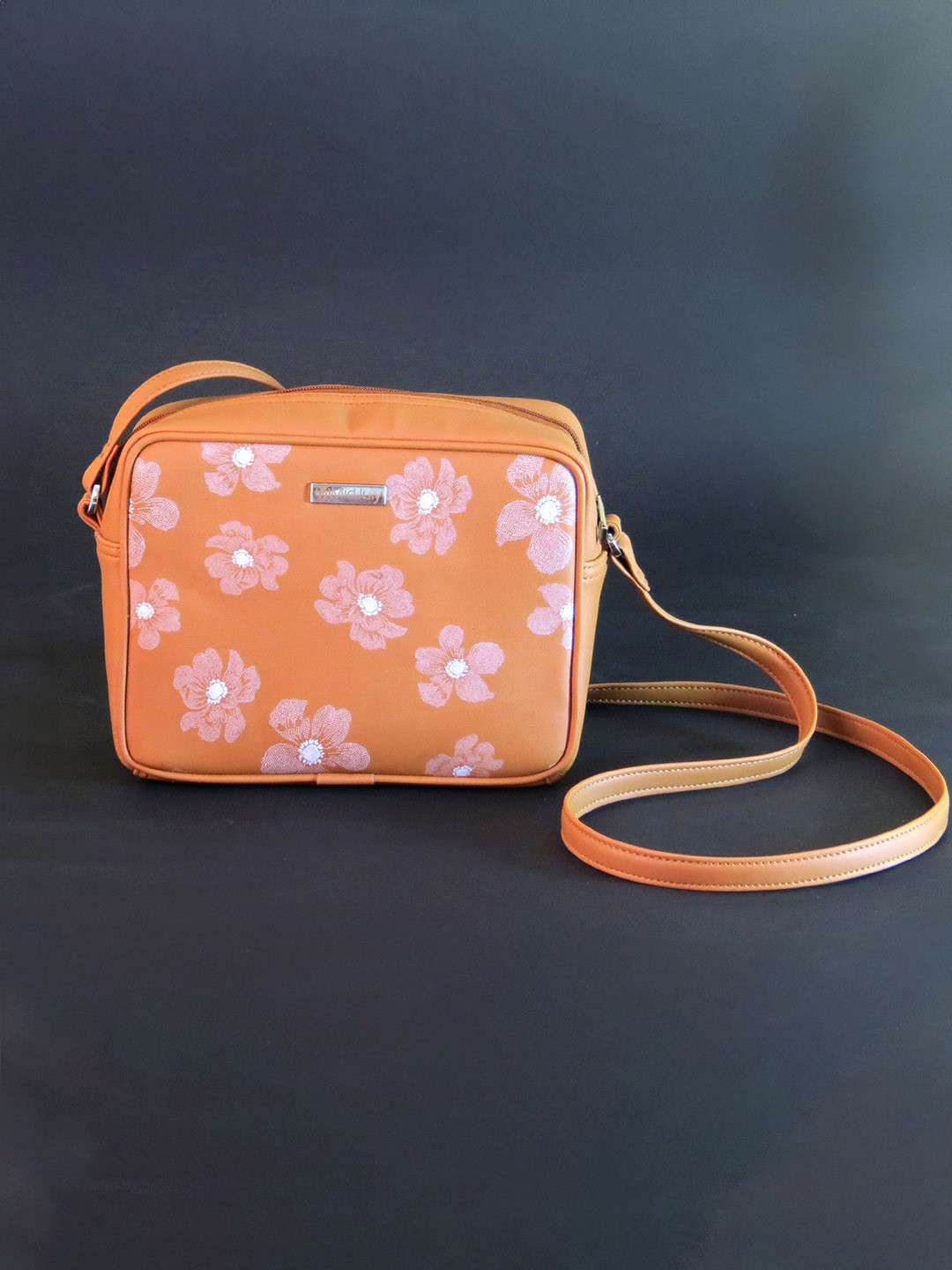 Mid July Home Floral Printed Structured Sling Bag