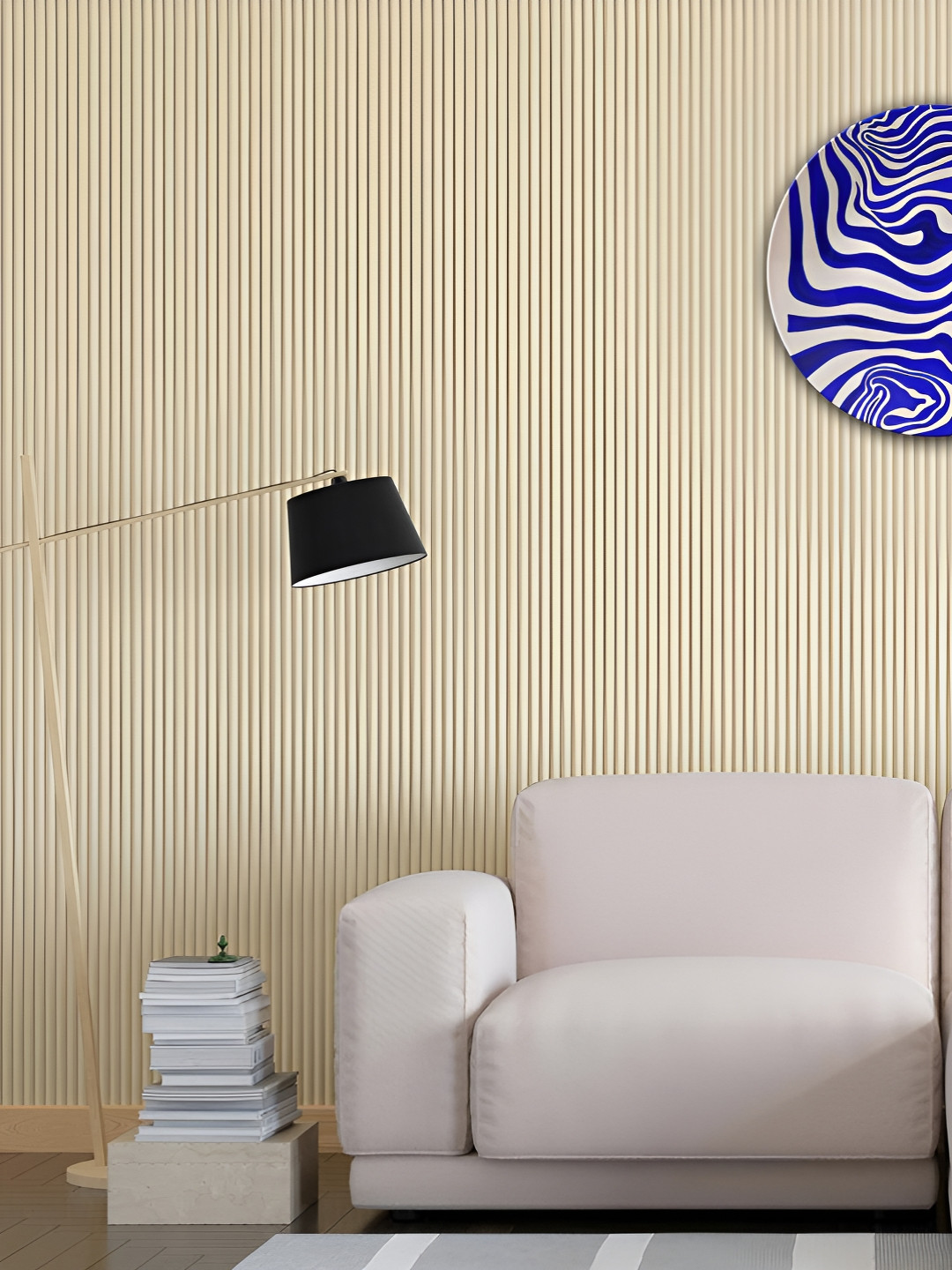 THE QUIRKY HOME A Fluid Design Decorative Crafted Ceramics Glossy Hall Wall Plates-10In