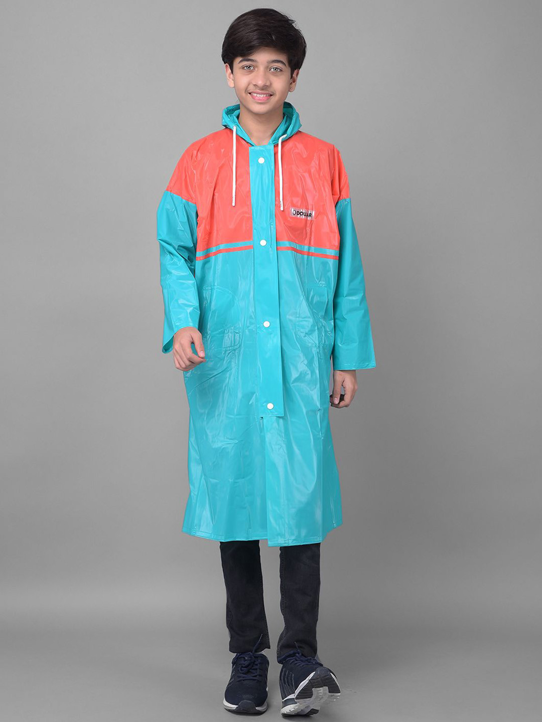 Dollar Rainguard Kid's Full Sleeve Solid Long Raincoat