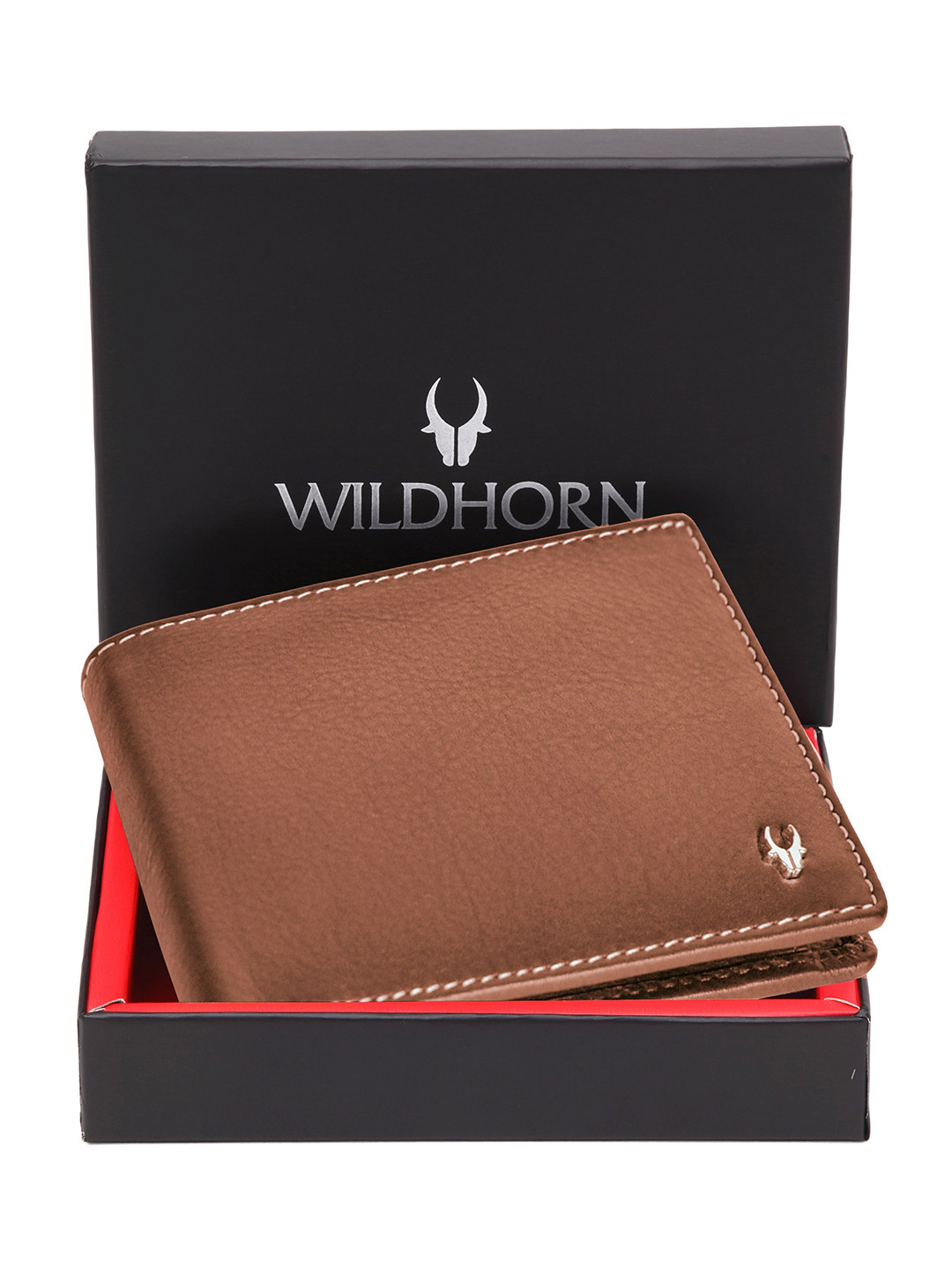 WildHorn Men RFID Leather Two Fold Wallet
