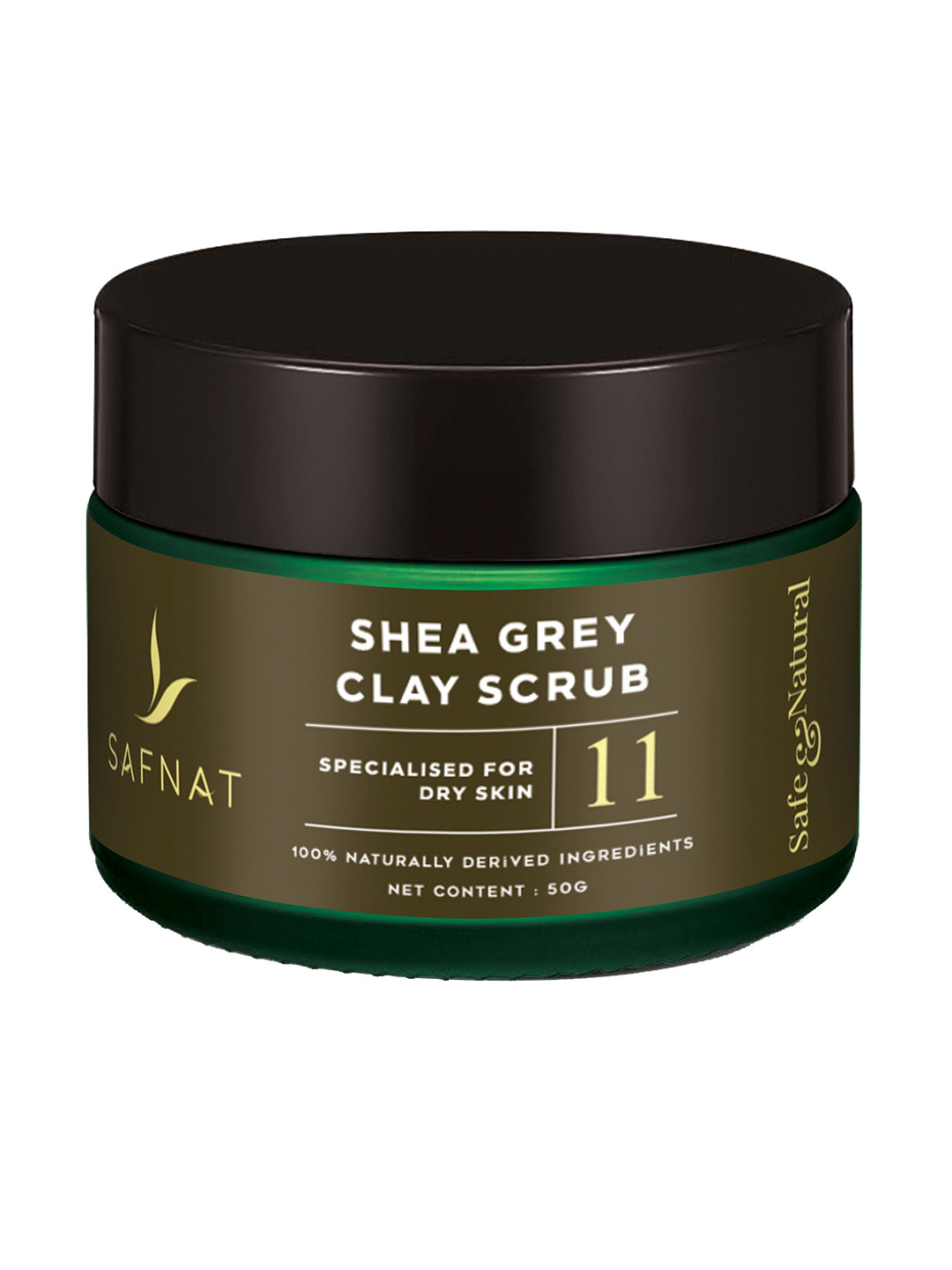 SafNat Shea Grey Clay Scrub - 50 g