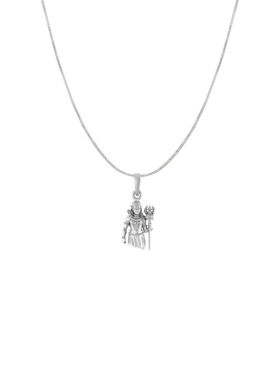 Metronaut Sterling Silver God Shiva Pendant With Chain
