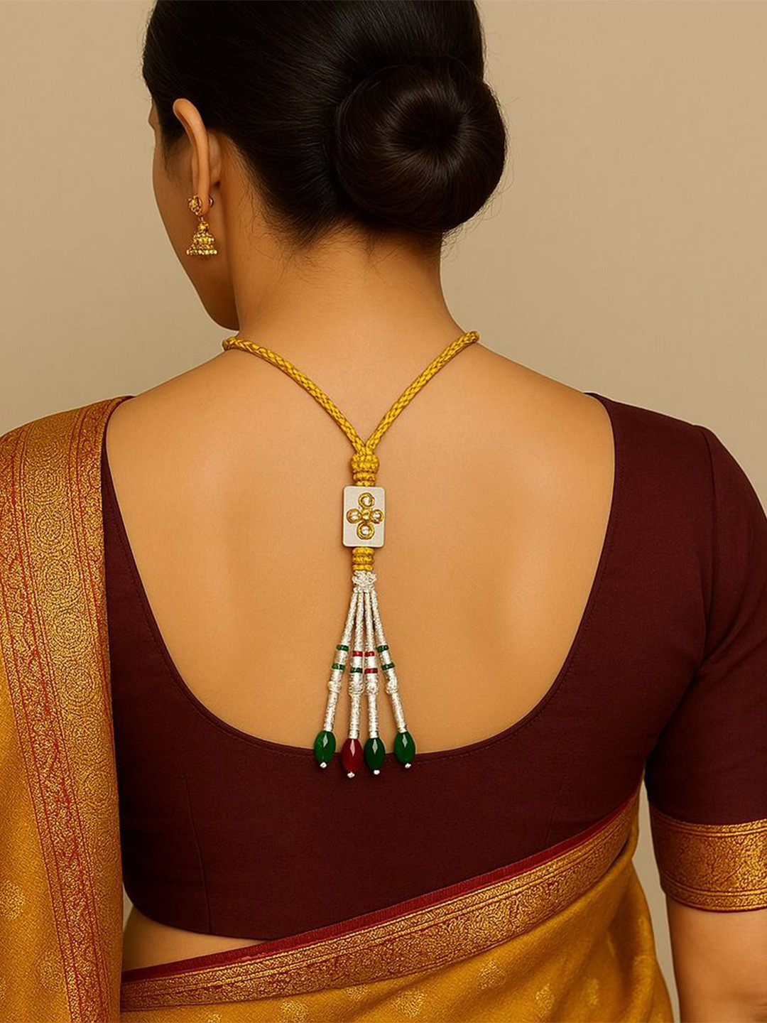 Sharalle Copper Gold-Plated Handcrafted Necklace