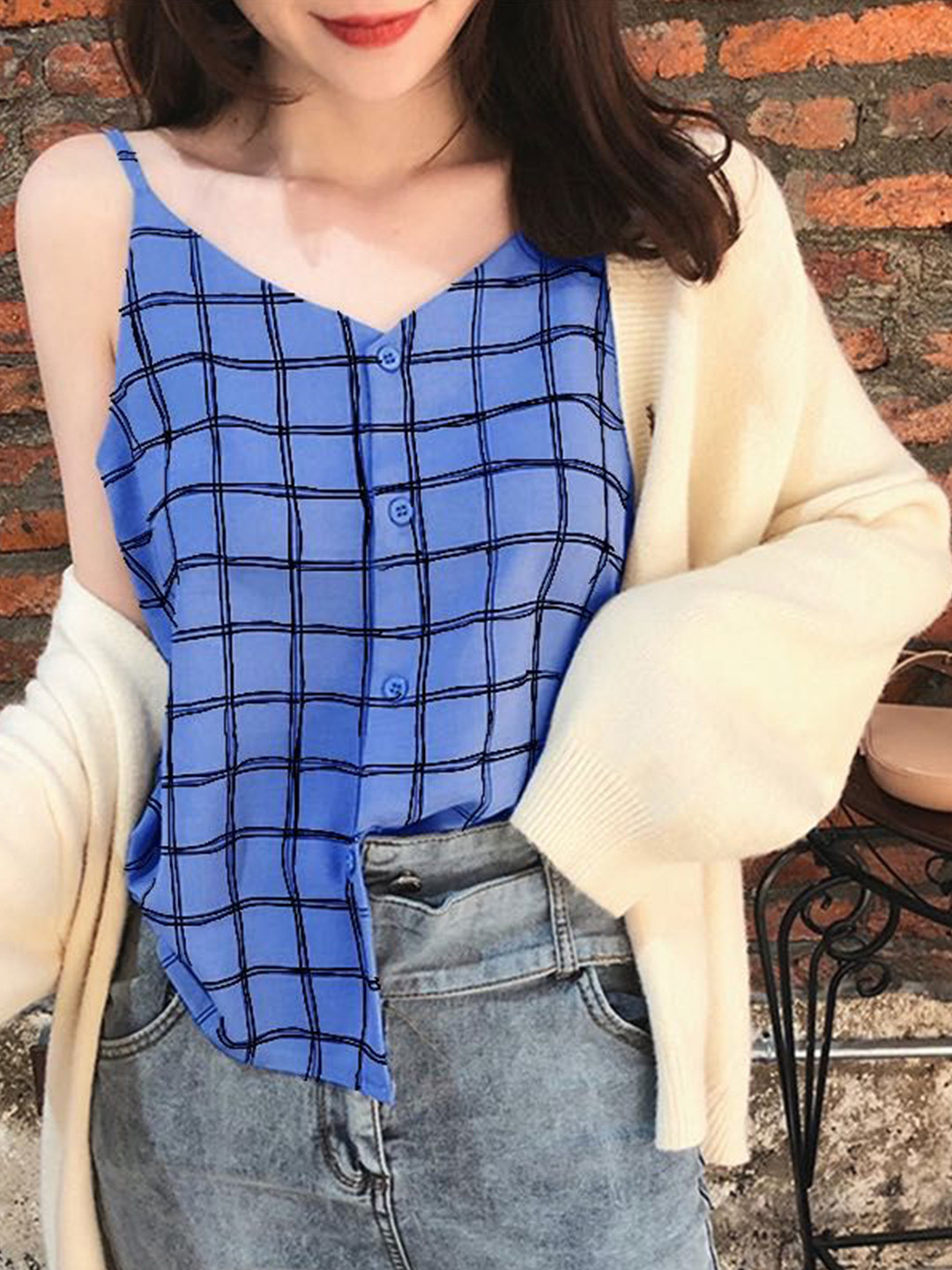 Outzidr Women Patterned Cami Top