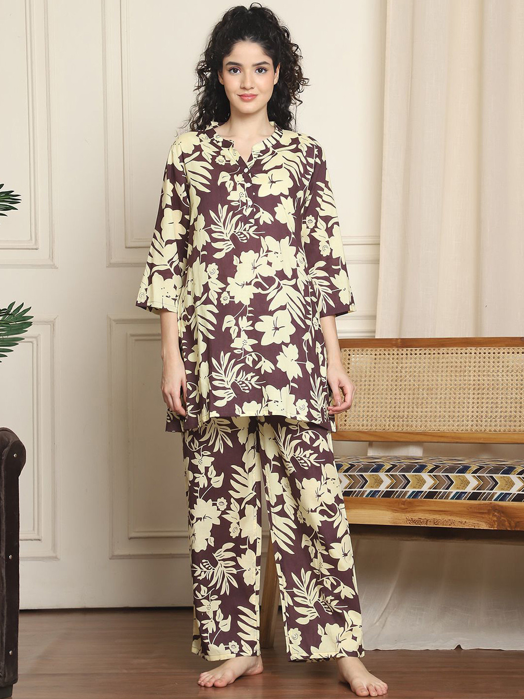 Indreams Women Printed Night suit
