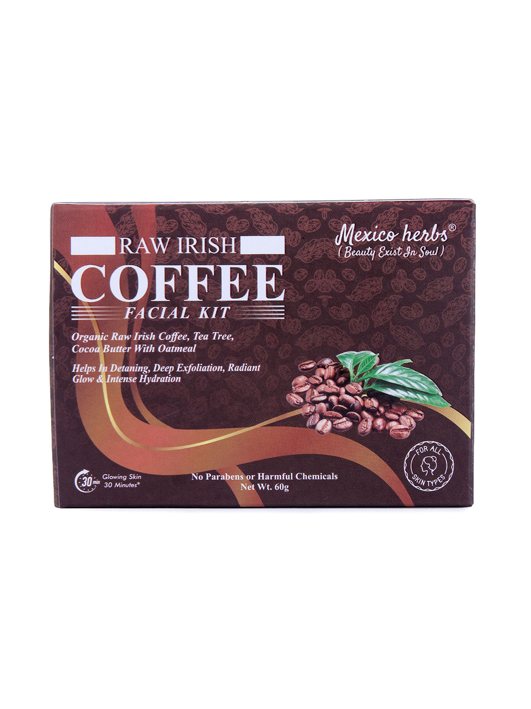 Mexico herbs Raw Irish Anti Aging Coffee Facial Kit - 60 g