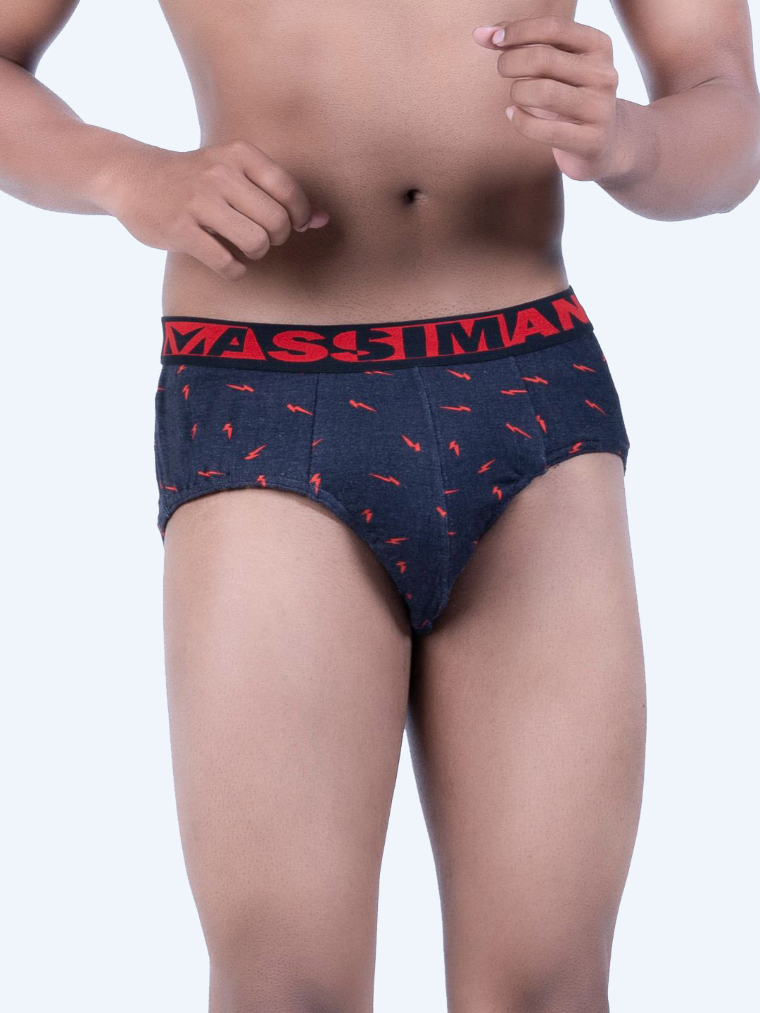 MASSIMANO Women Printed Basic Briefs AW21_PV_GC#05-Black