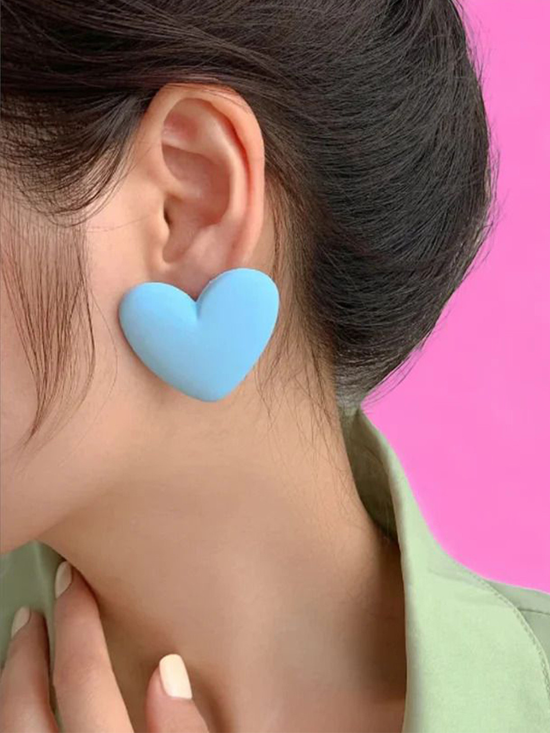 Senshi Love Heart Shaped Studs