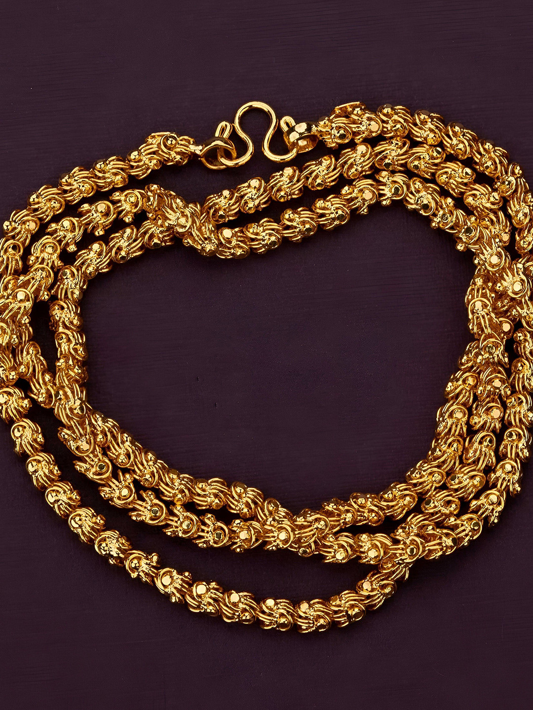 ELEGANTDREAM Gold-Plated Antique Body Chain