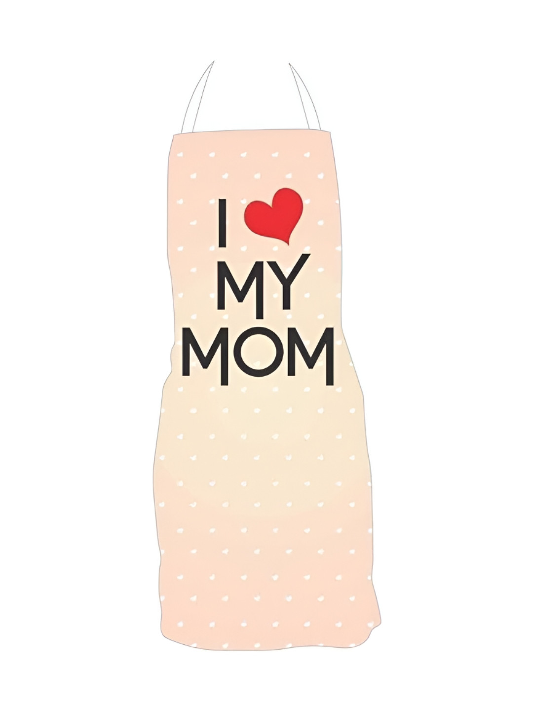 THEYAYACAFE Mother's Day Beige & Black Printed Velvet Waterproof Apron
