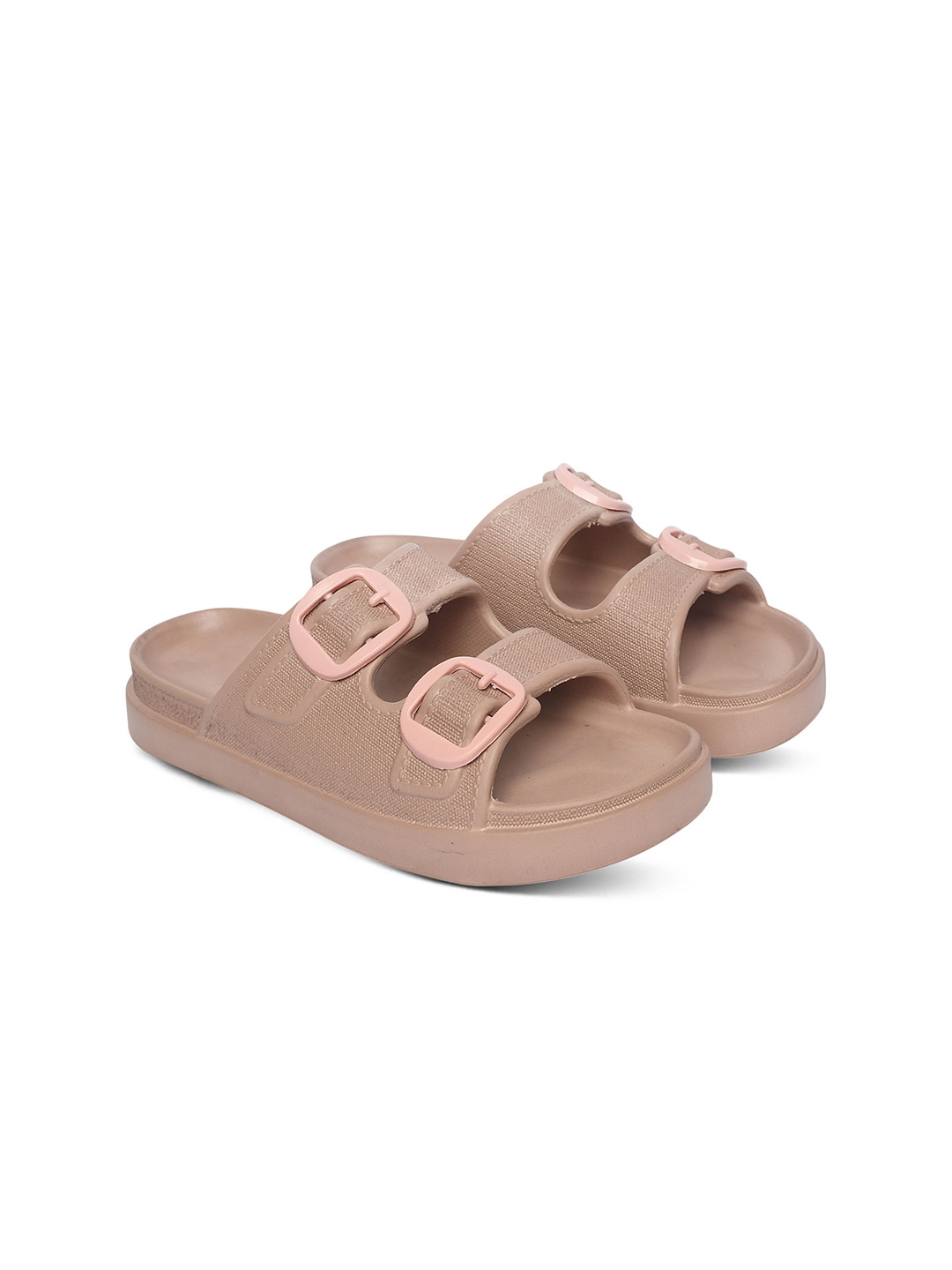 FEEL TIME Women Round Toe Slides