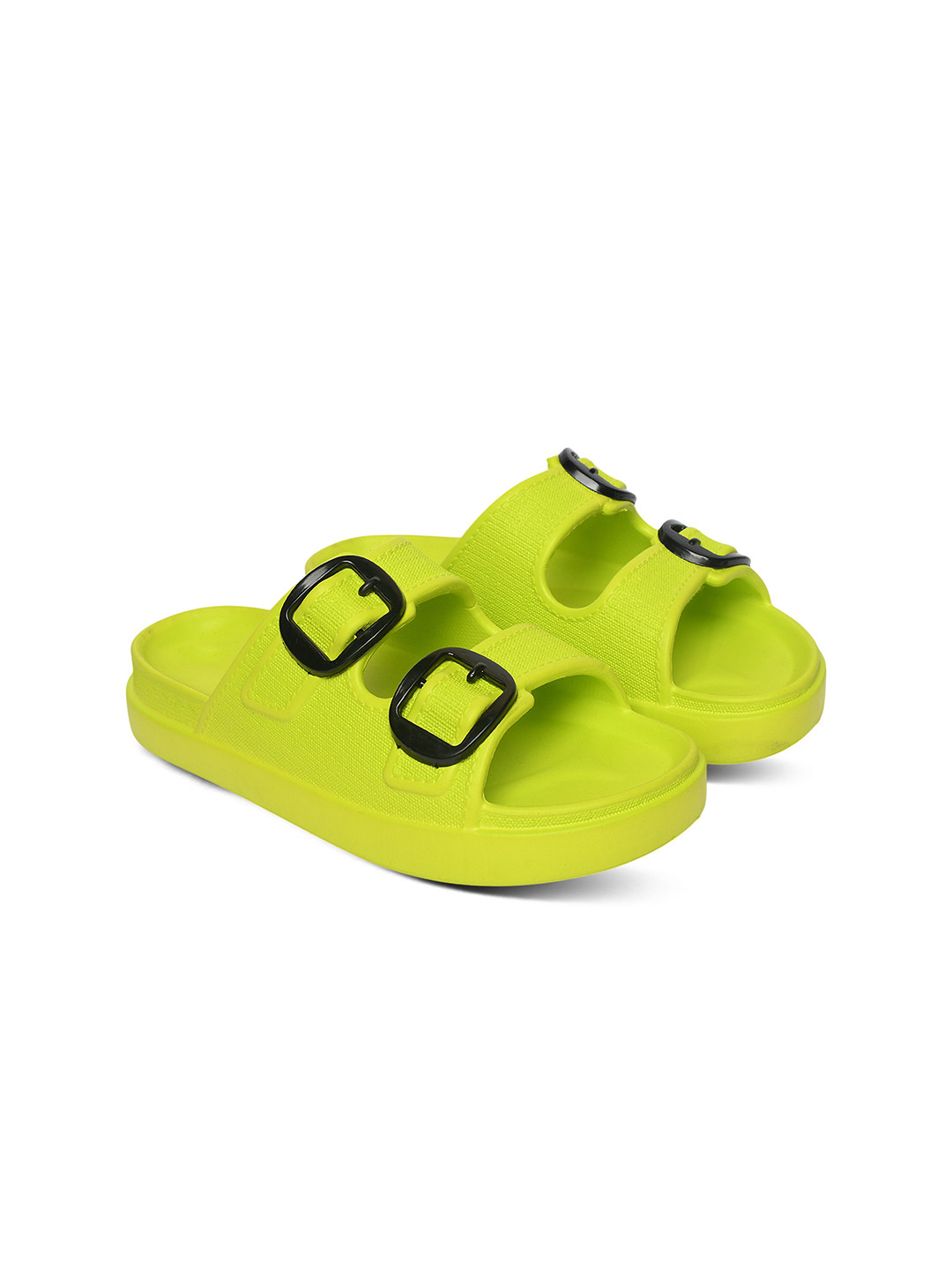 FEEL TIME Women Solid Sliders