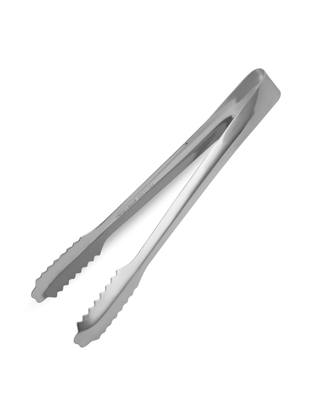 Fackelmann Stainless Steel Anti Slip Handle Rust-Resistant Ice Tong 18cm