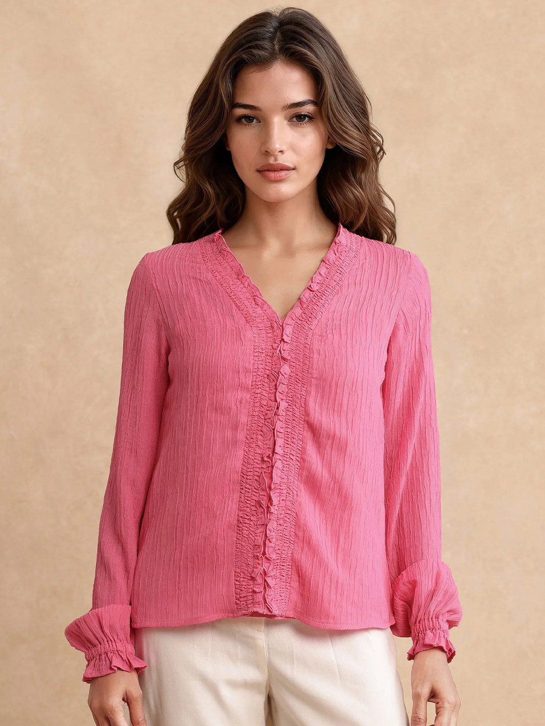 RAREISM Women SOMBIL Self Design Regular Top