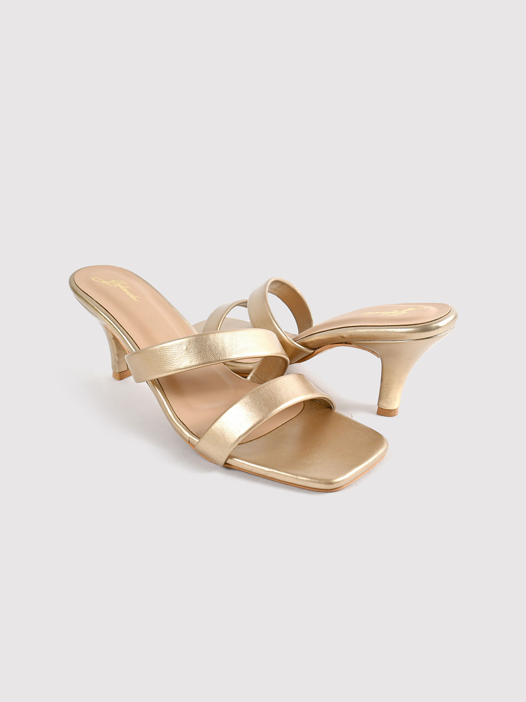 yellowsoles Women Open Toe Kitten Heel Sandals