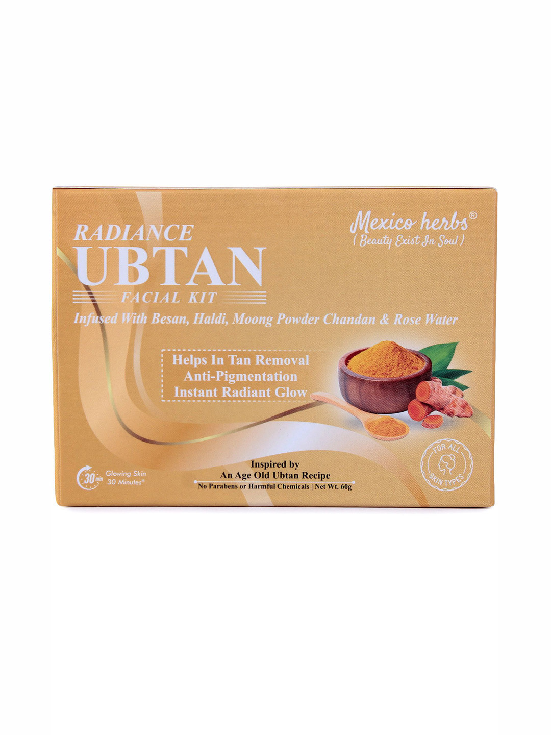 Mexico herbs Radiance Ubtan Facial Kit - 60 g