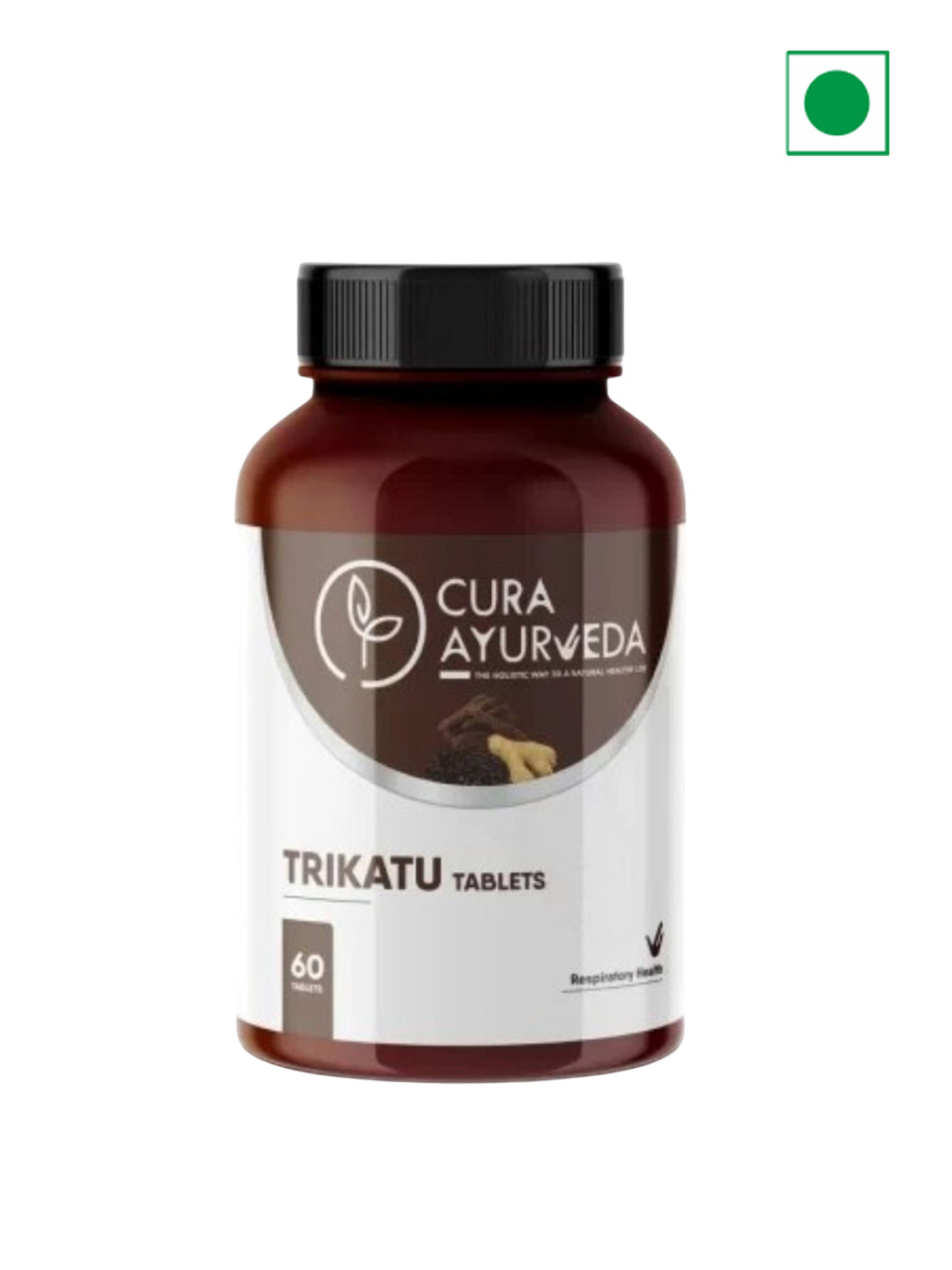 Cura Ayurveda Trikatu Tablets 100% Natural Respiratory Wellness - 60 Tablet