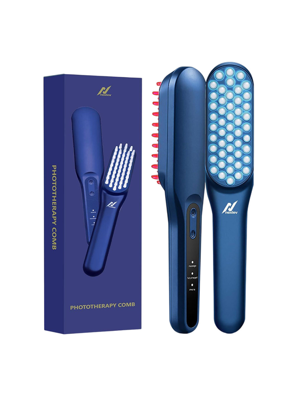 NexLev LED Hair Phototherapy Comb - LE - 02 - Blue