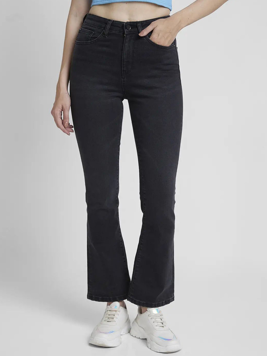 SPYKAR Women Bootcut High-Rise Stretchable Jeans