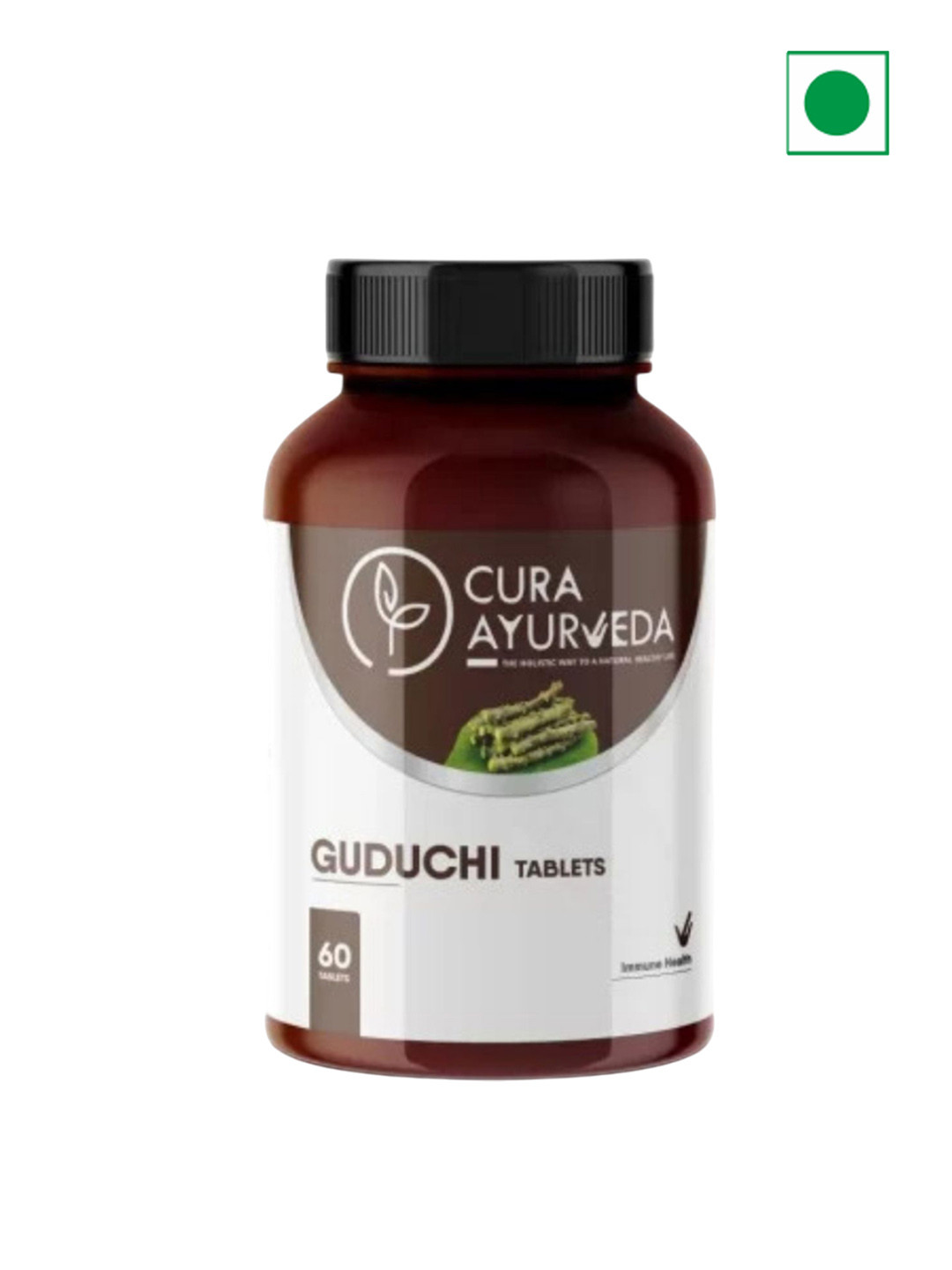 Cura Ayurveda Guduchi 100% Natural Herbs Immunity Wellness Tablets - 60 Tablets