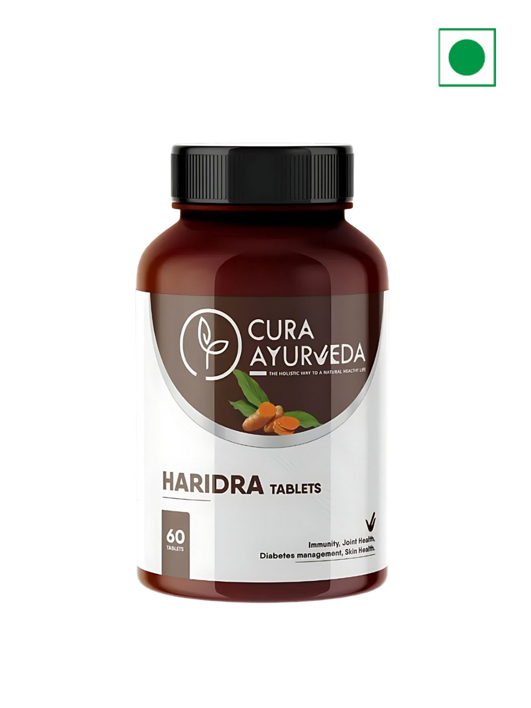 Cura Ayurveda Haridra 100% Natural Ayurvedic Joint Health Tablets - 60 Tablet